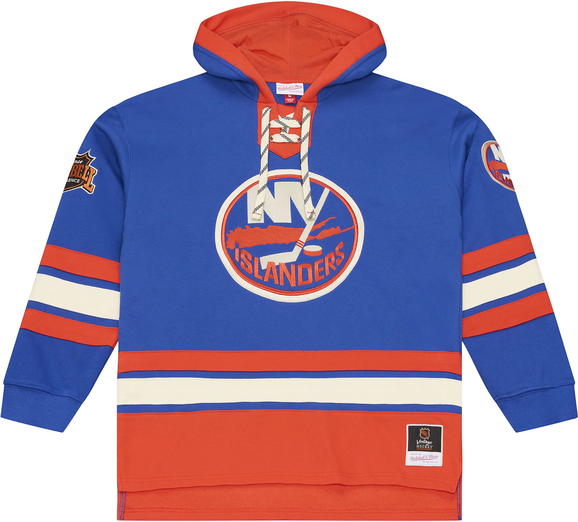 Mitchell &amp; Ness Men's New York Islanders Lace Up Hoodie