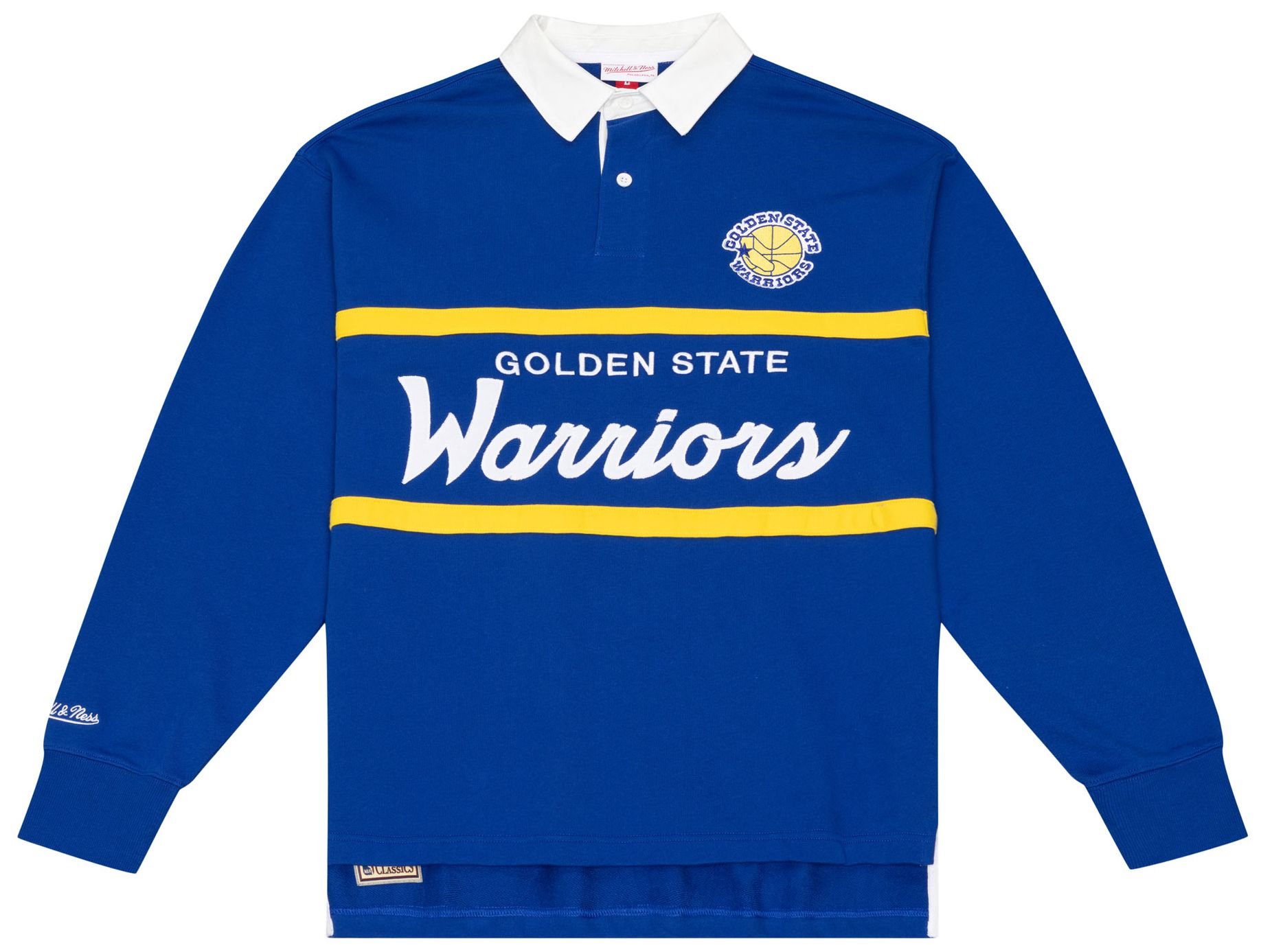 Mitchell & Ness Men's Golden State Warriors French Terry Polo