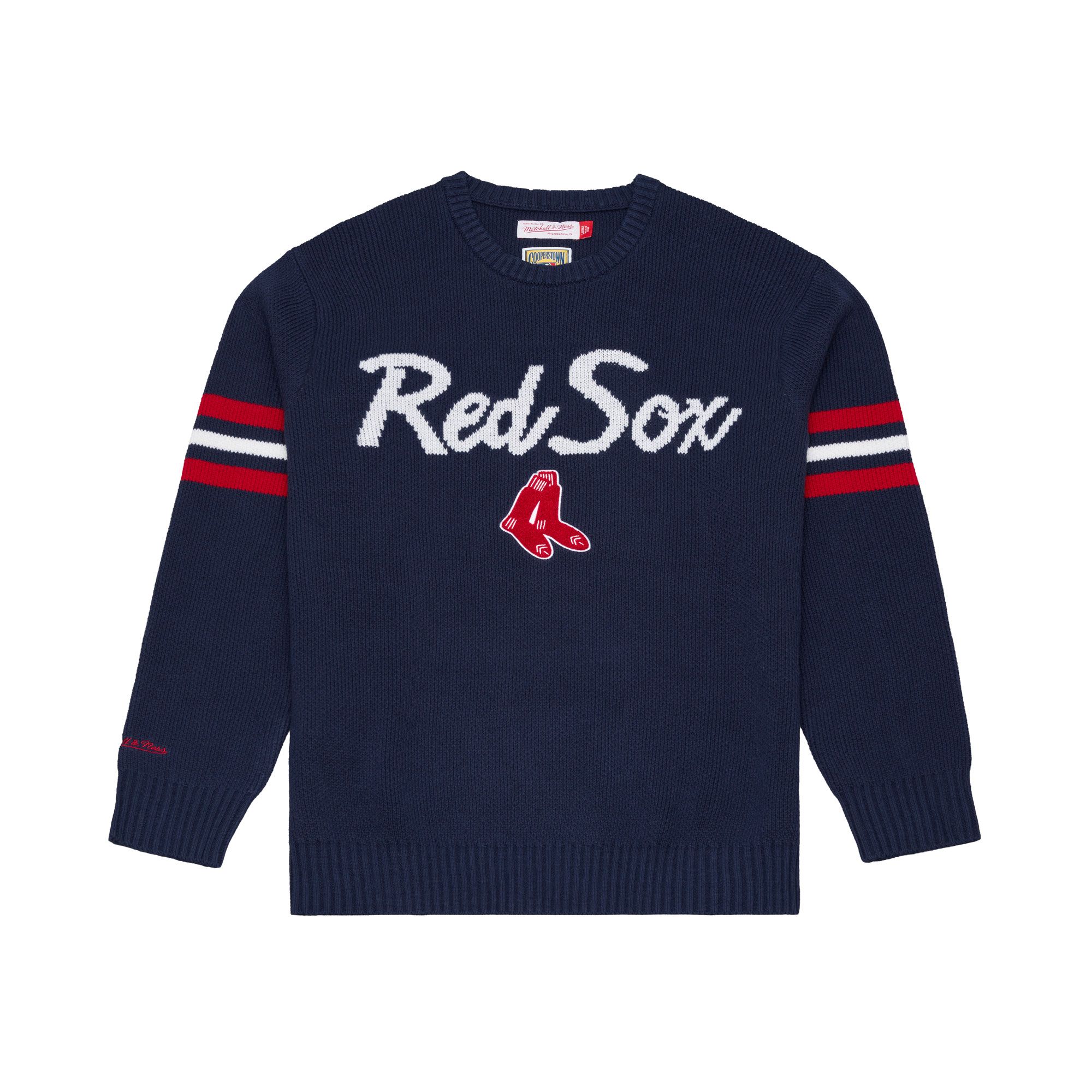 Mitchell &amp; Ness Men's Boston Red Sox Coach Hooded Sweater