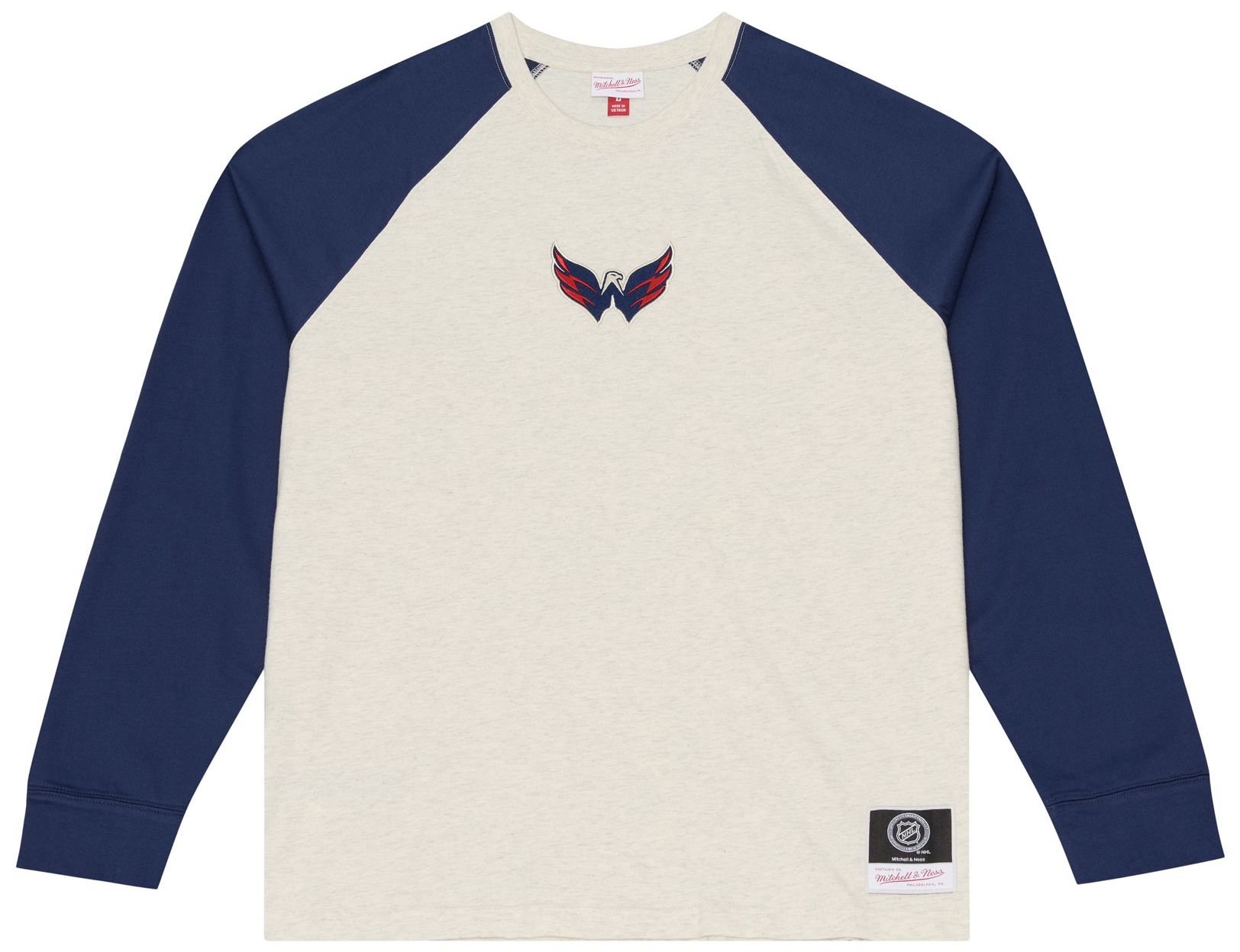 Mitchell &amp; Ness Men's Washington Capitals Retro Roots Long Sleeve Shirt