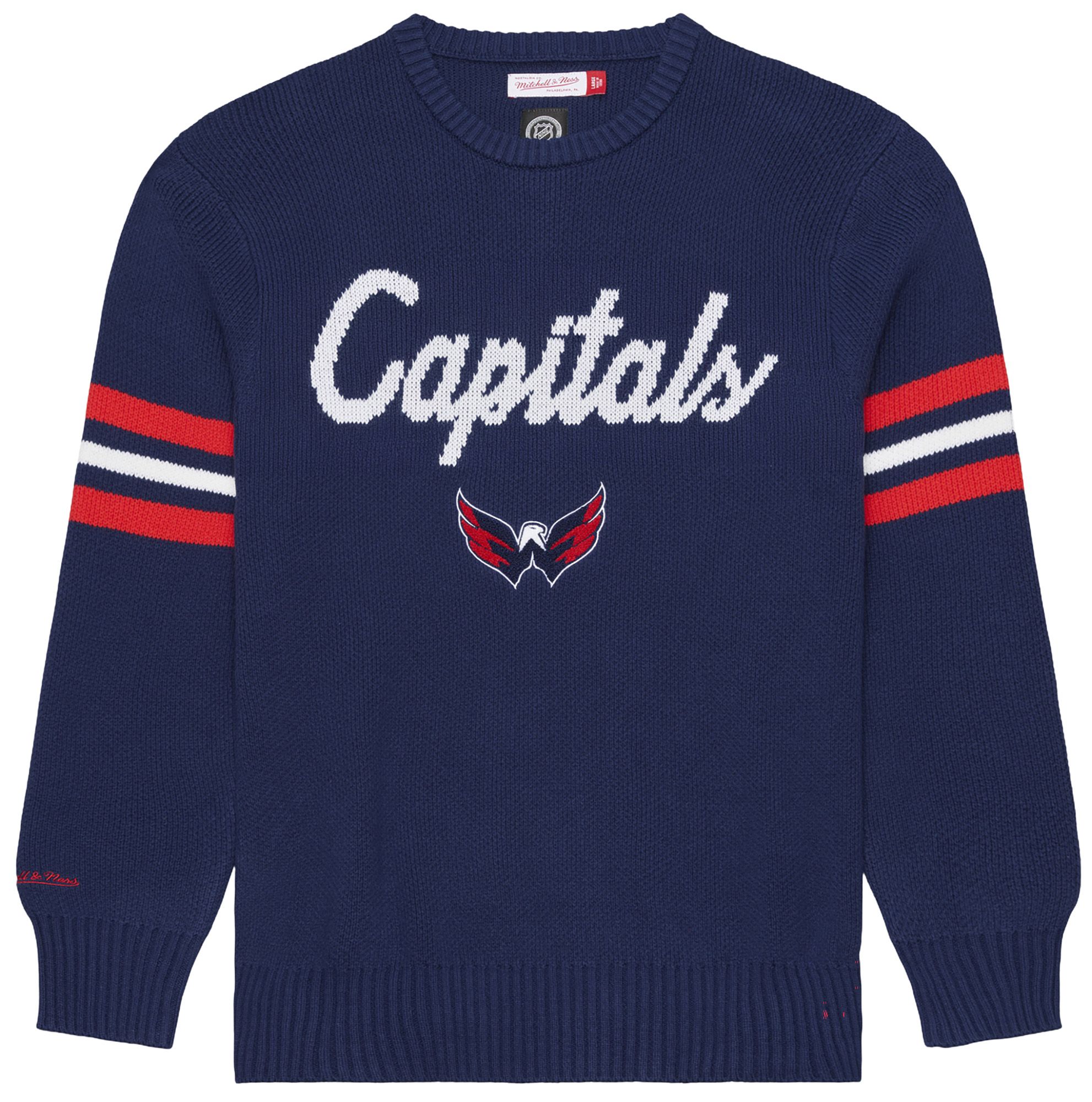 Mitchell &amp; Ness Men's Washington Capitals Navy Sweater