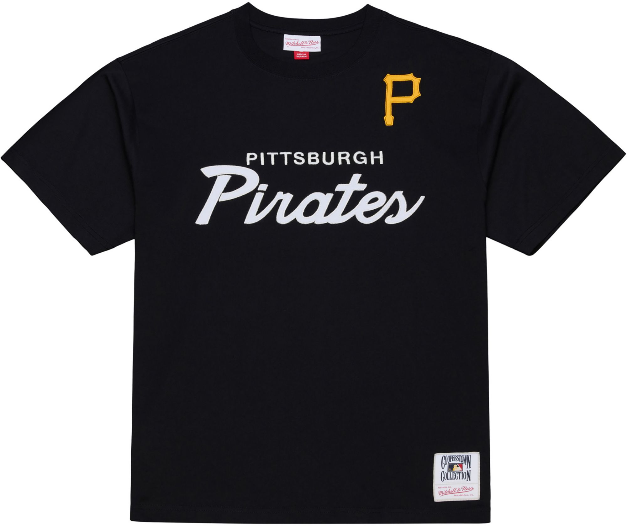 Mitchell & Ness Men's Pittsburgh Pirates Black Head Coach T-Shirt