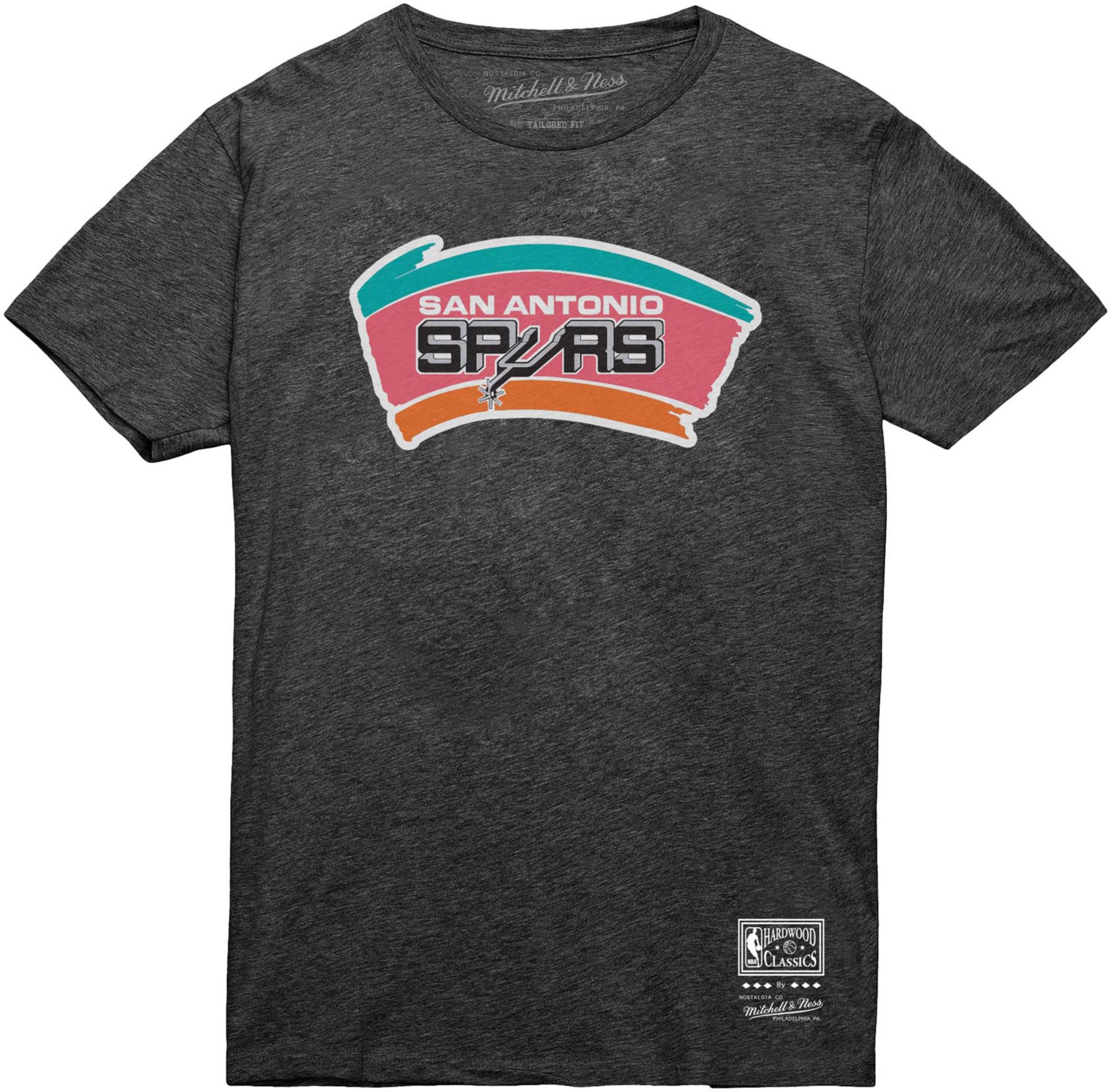 Mitchell & Ness Adult San Antonio Spurs MVP Dark Grey Heather T-Shirt