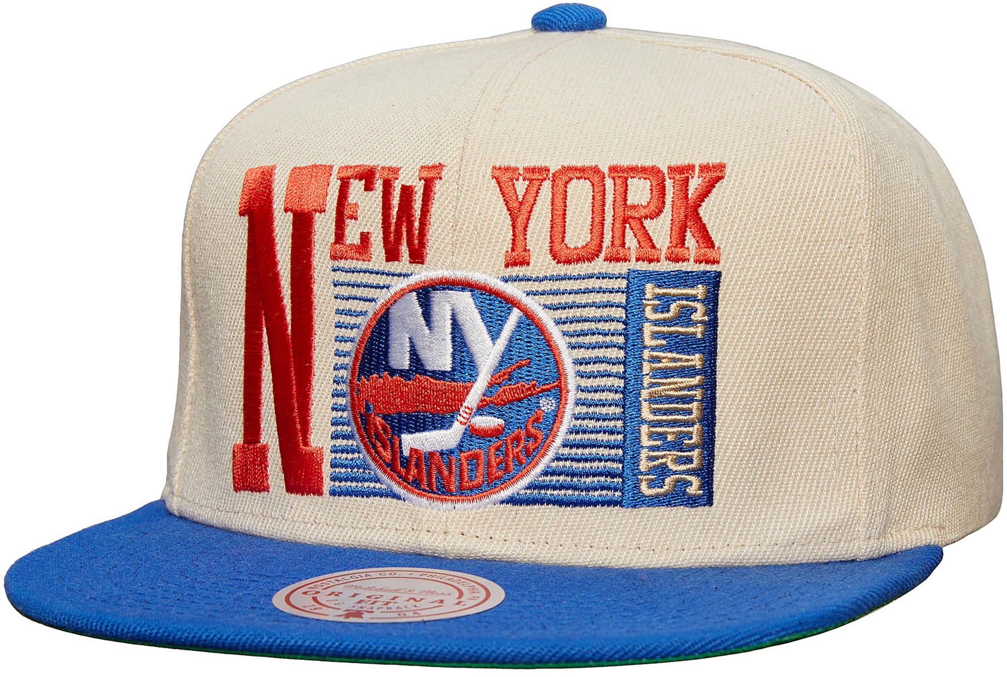 Mitchell & Ness Adult New York Islanders Speed Zone Off White Snapback Hat