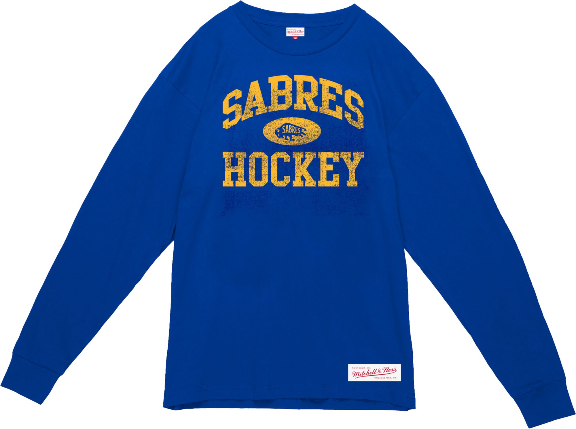 Mitchell & Ness Men's Buffalo Sabres Royal Powerplay Long Sleeve Shirt