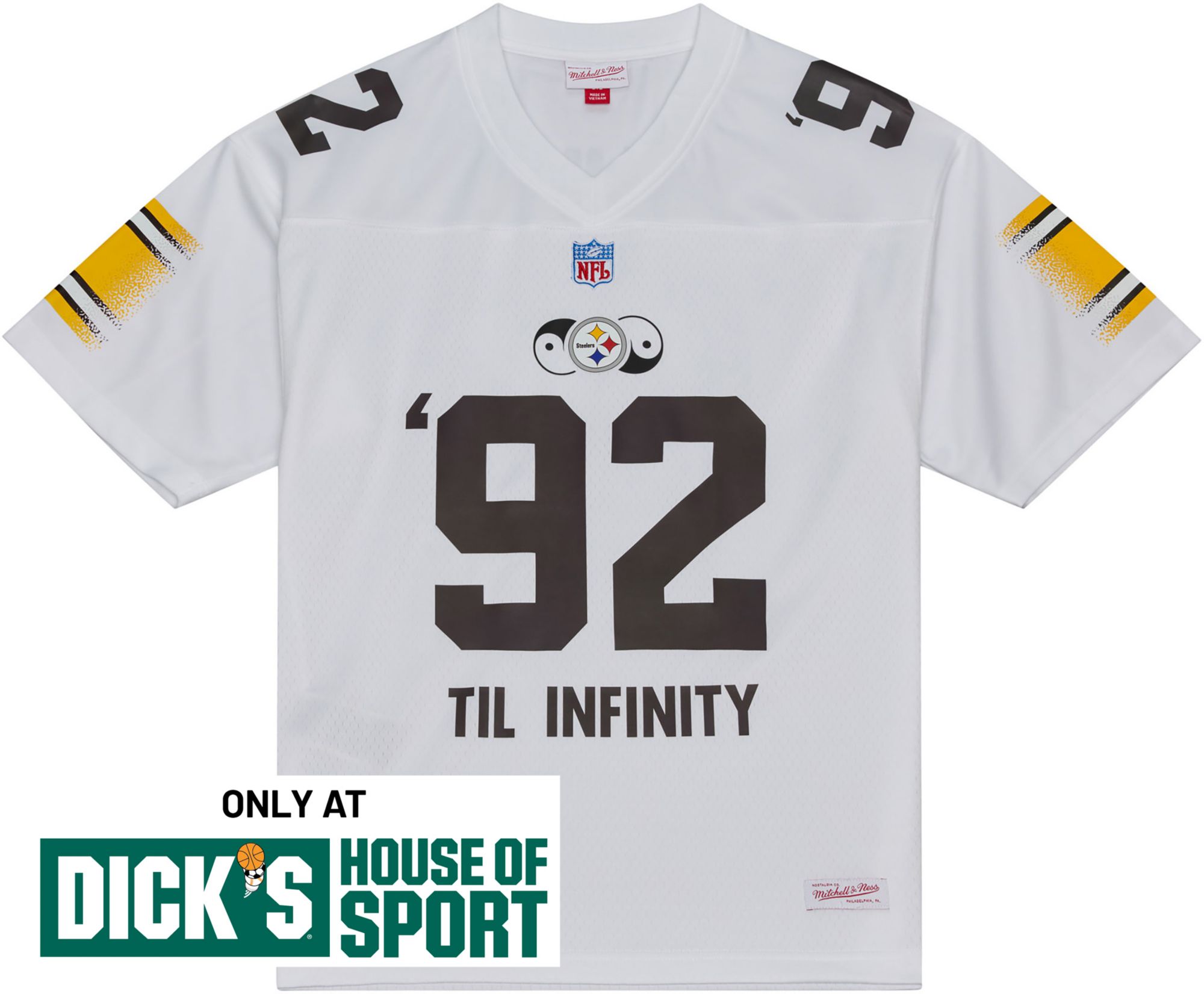 Mitchell & Ness Men's NFL Pittsburgh Steelers x Mac Miller White Legacy Jersey