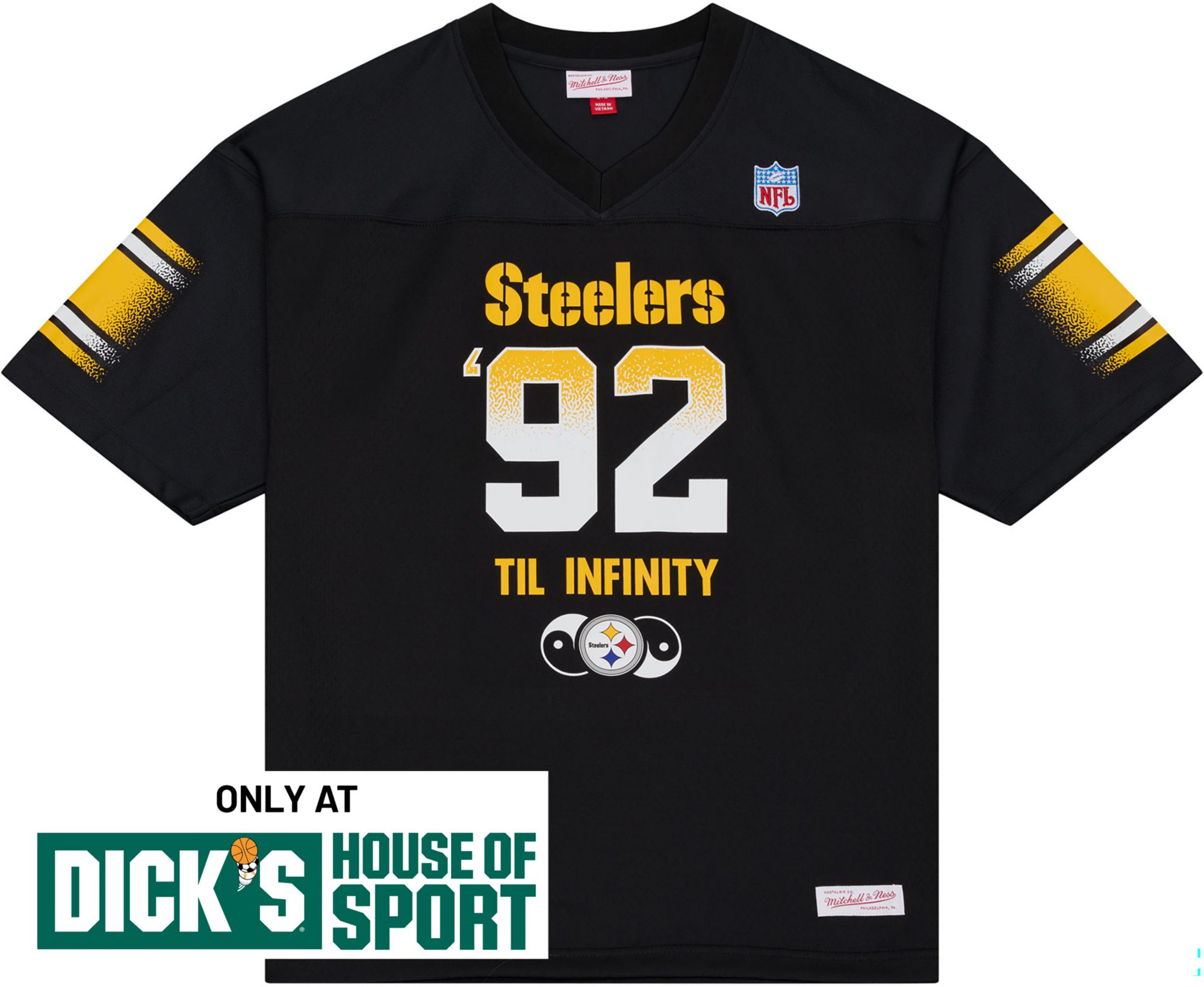 Mitchell & Ness Men's NFL Pittsburgh Steelers x Mac Miller Black Legacy Jersey