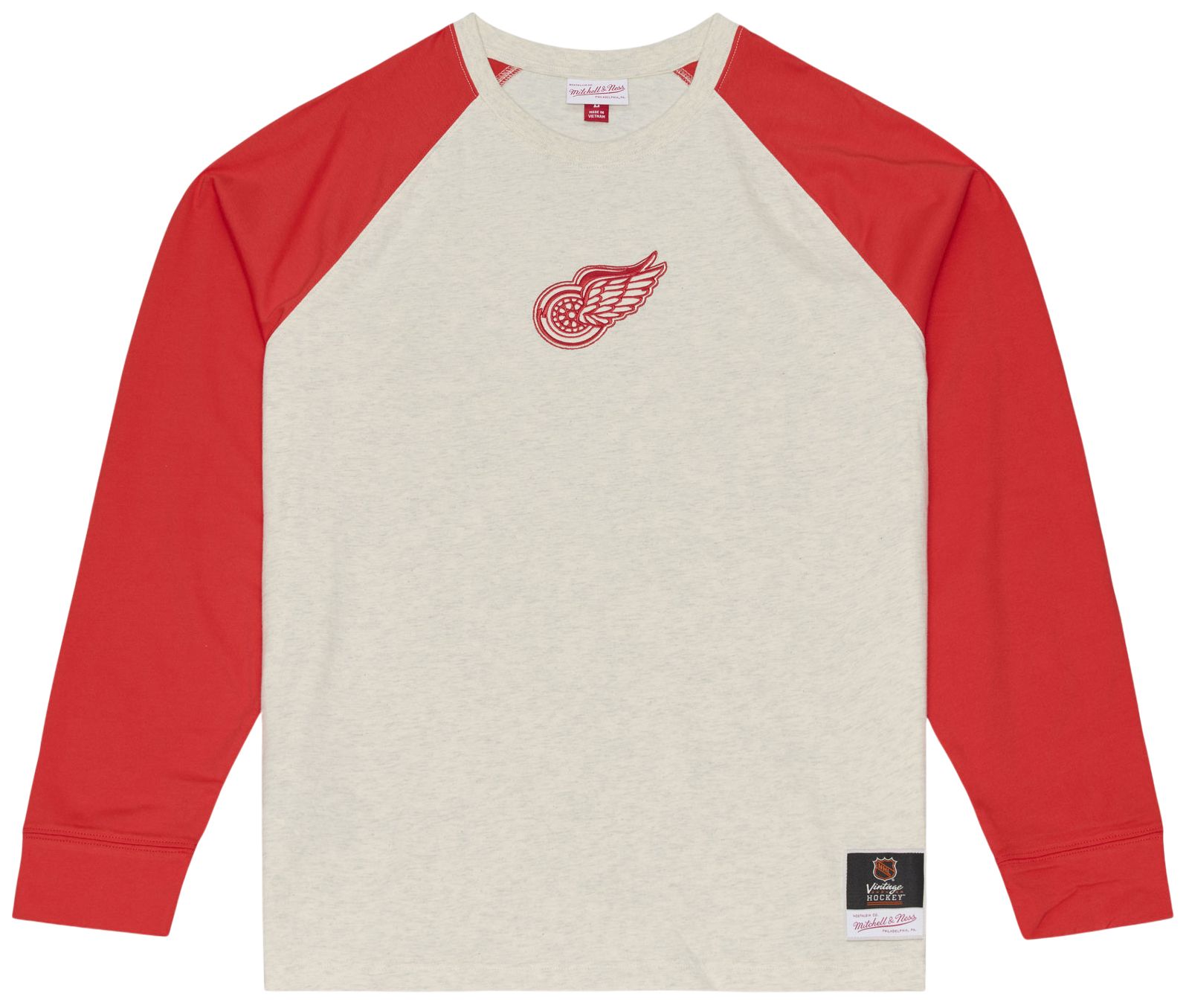 Mitchell &amp; Ness Men's Detroit Red Wings Retro Roots Long Sleeve Shirt