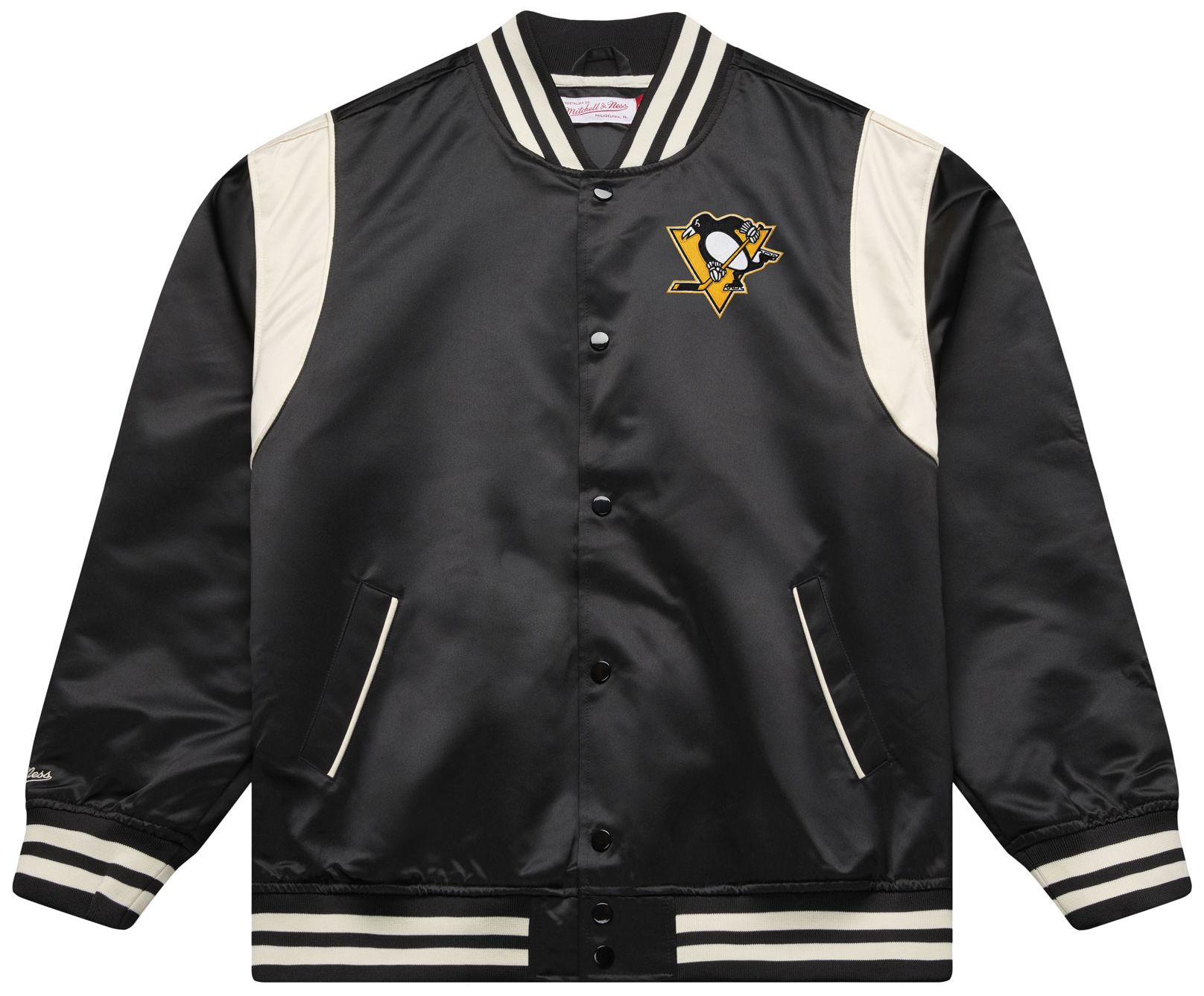 Mitchell &amp; Ness Men's Pittsburgh Penguins Satin Jacket