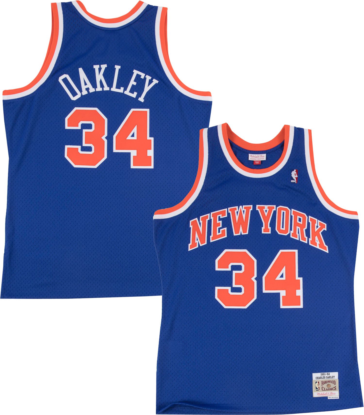 Mitchell & Ness Men's New York Knicks Charles Oakley Icon Edition Replica Jersey