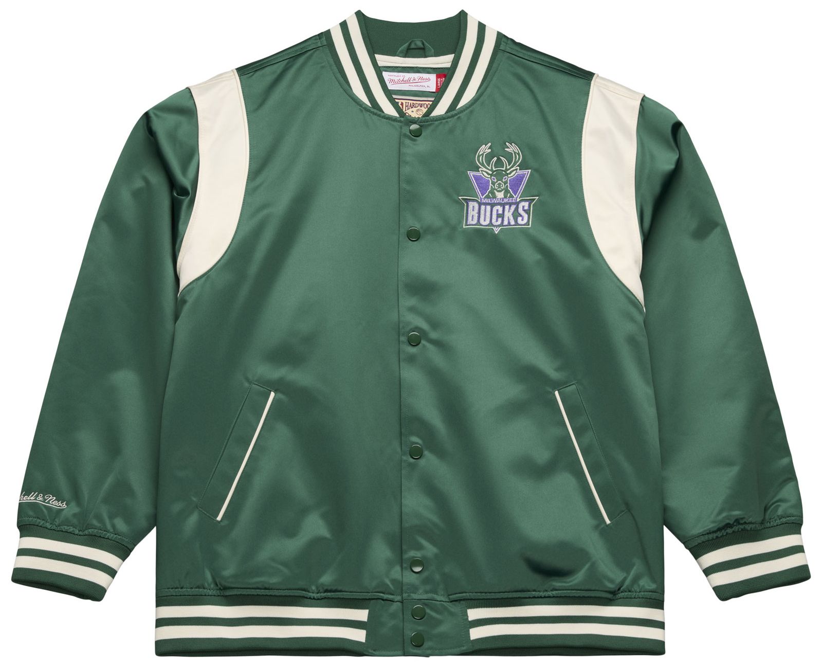 Mitchell &amp; Ness Men's Milwaukee Bucks Retro Satin Jacket