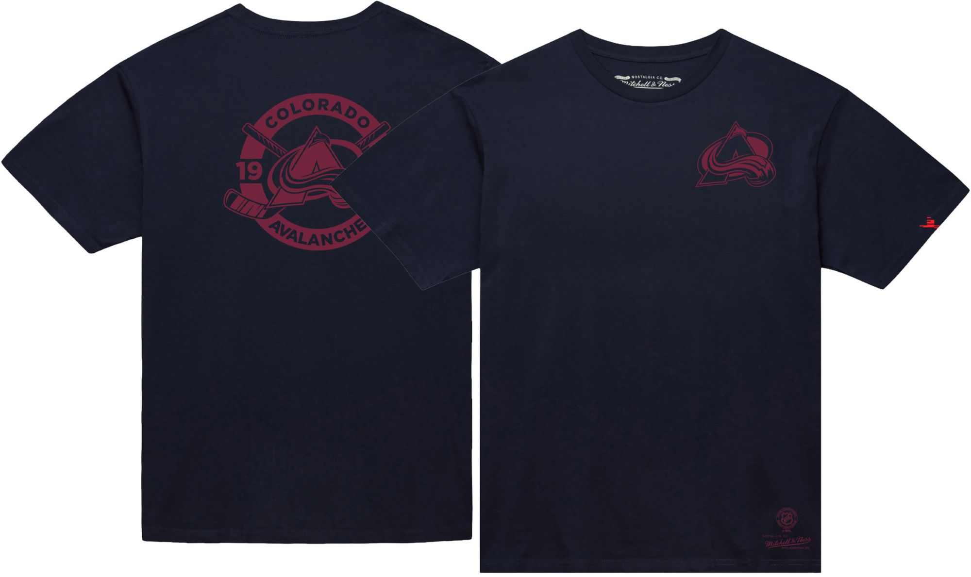 Mitchell & Ness Men's Colorado Avalanche Navy Penalty Box T-Shirt