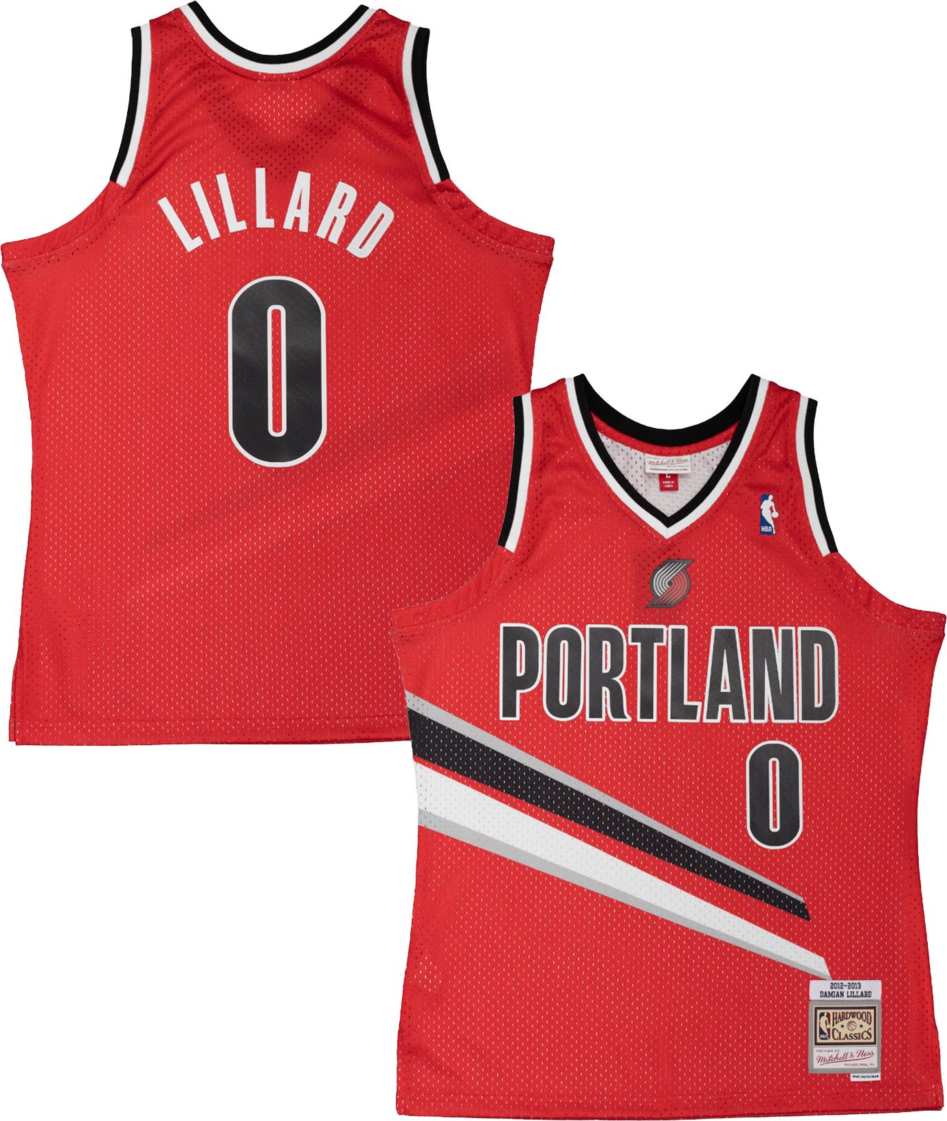 Mitchell &amp; Ness Men's Portland Trail Blazers Damian Lillard 2012 Jersey