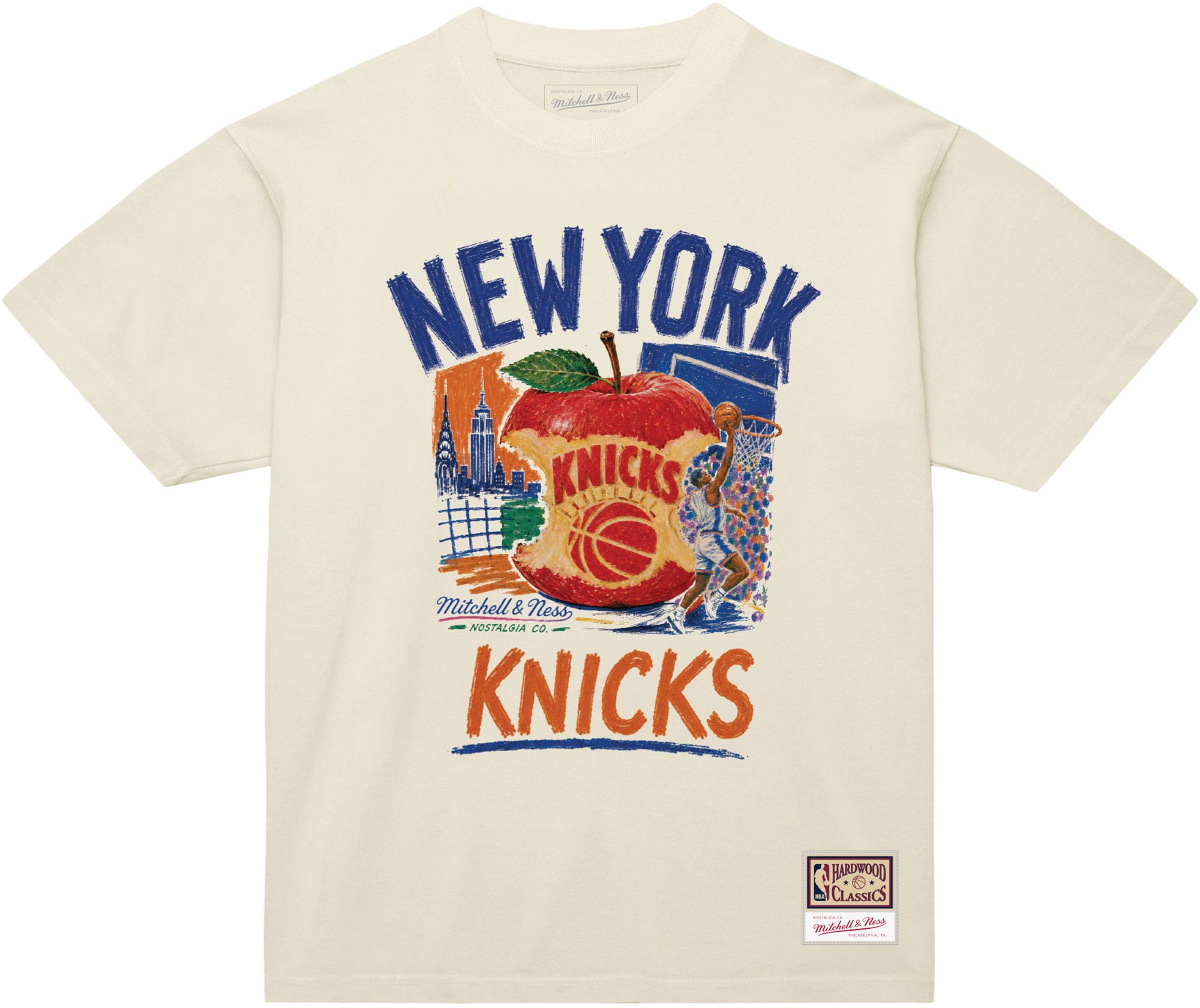 Mitchell & Ness Men's New York Knicks Concrete Apple T-Shirt