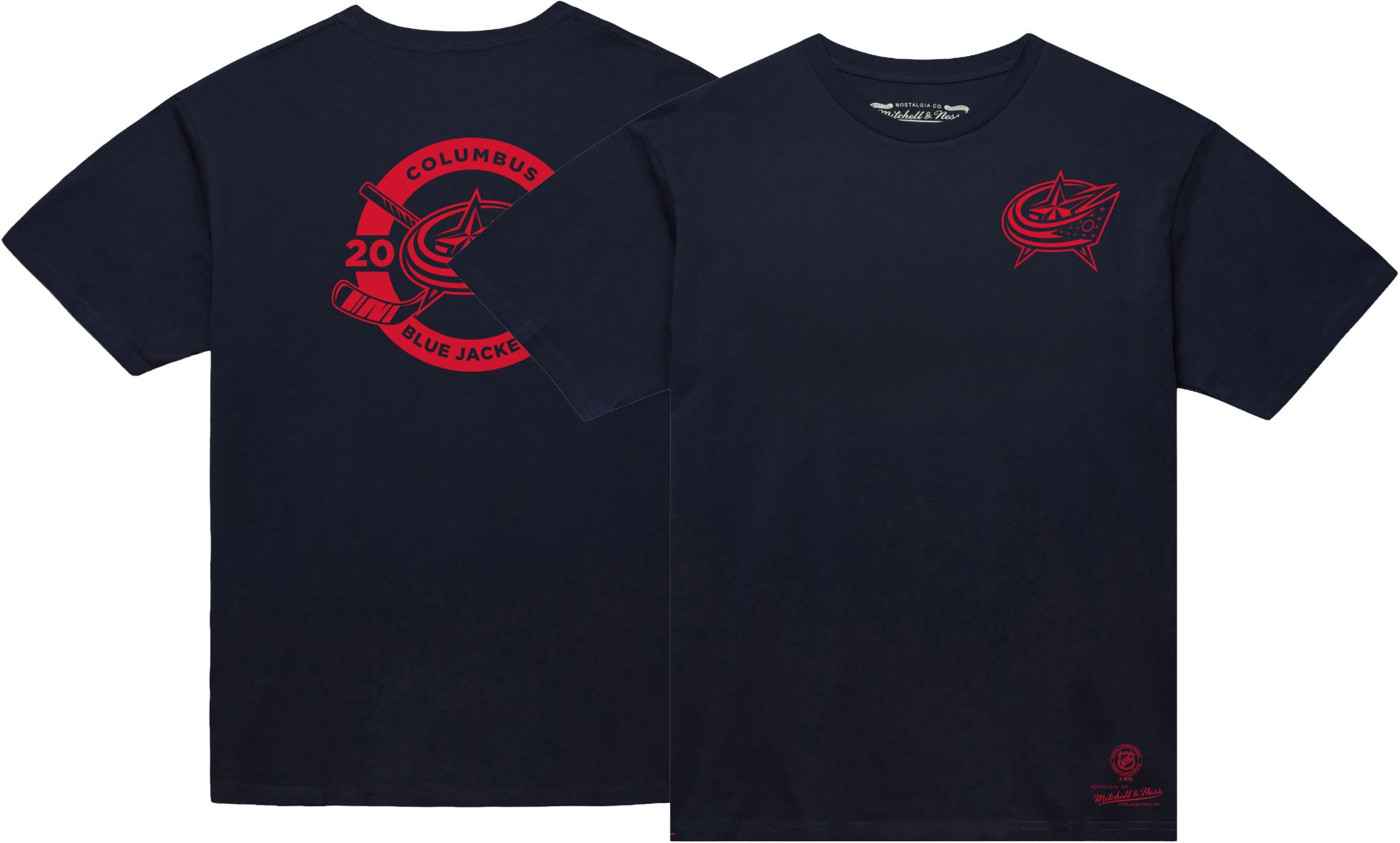 Mitchell & Ness Men's Columbus Blue Jackets Navy Penalty Shirt