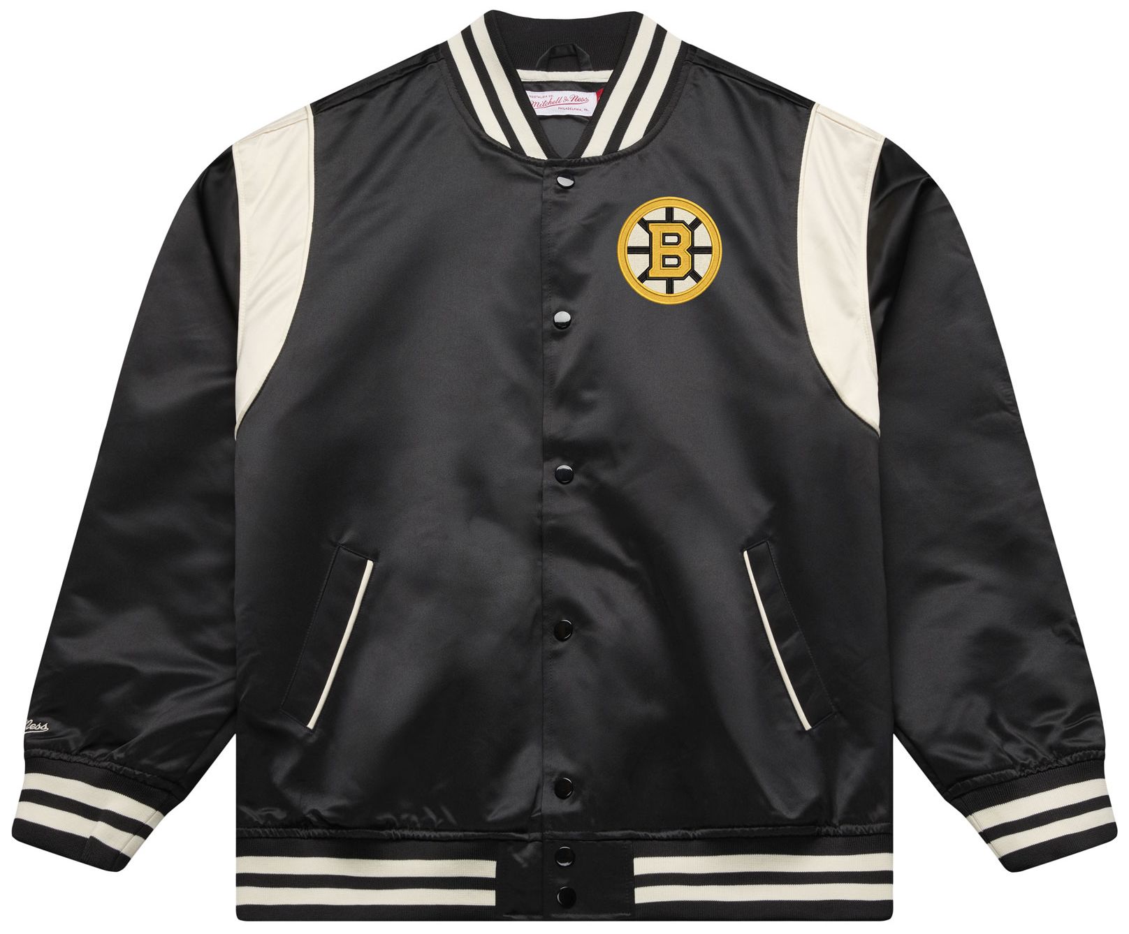Mitchell &amp; Ness Men's Boston Bruins Retro Satin Jacket