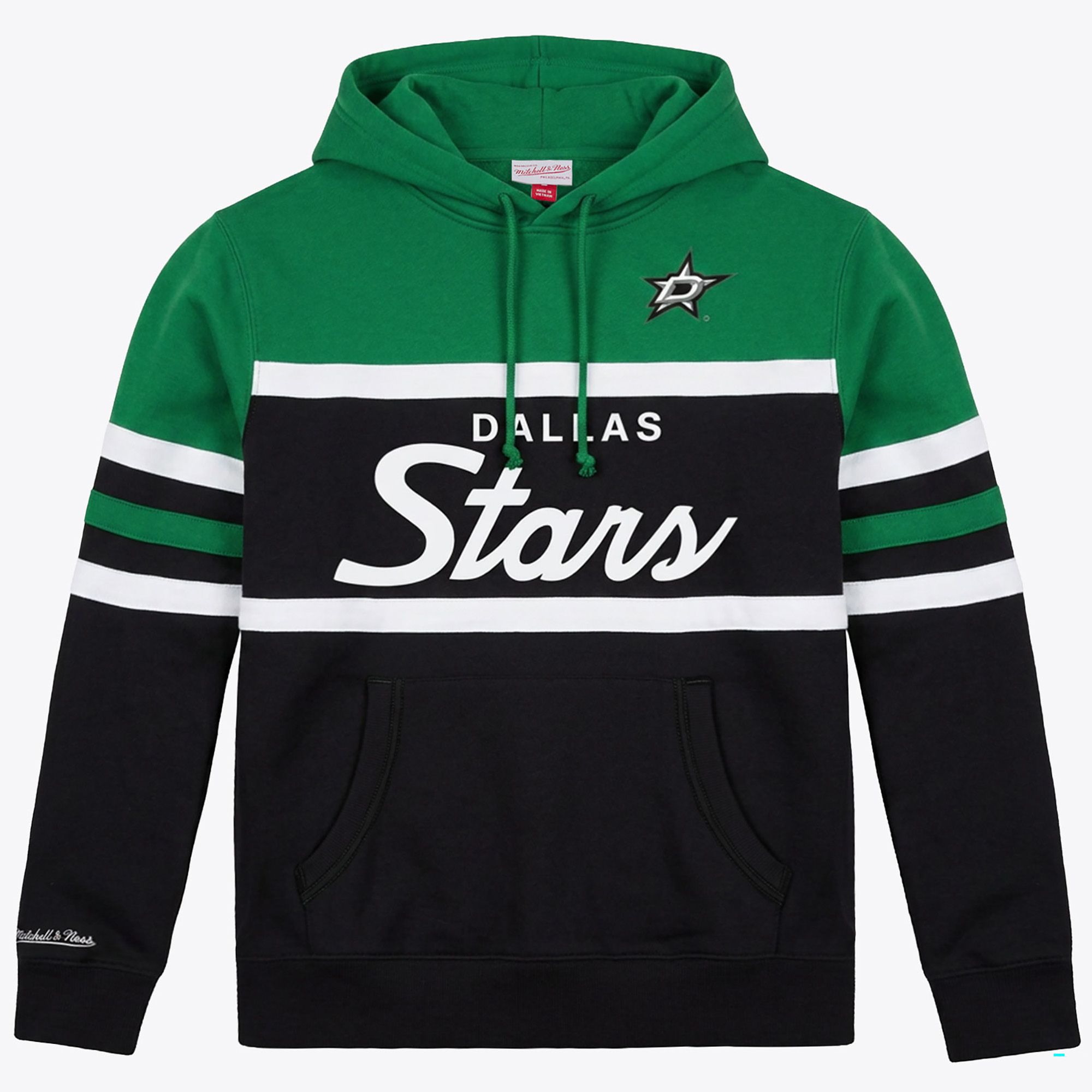 Mitchell &amp; Ness Men's Dallas Stars Kelly Green Head Coach Pullover Hoodie