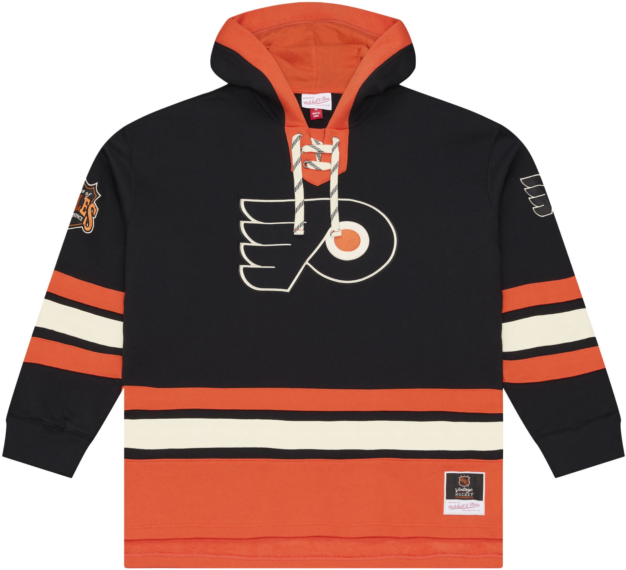 Mitchell &amp; Ness Men's Philadelphia Flyers Lace Up Hoodie