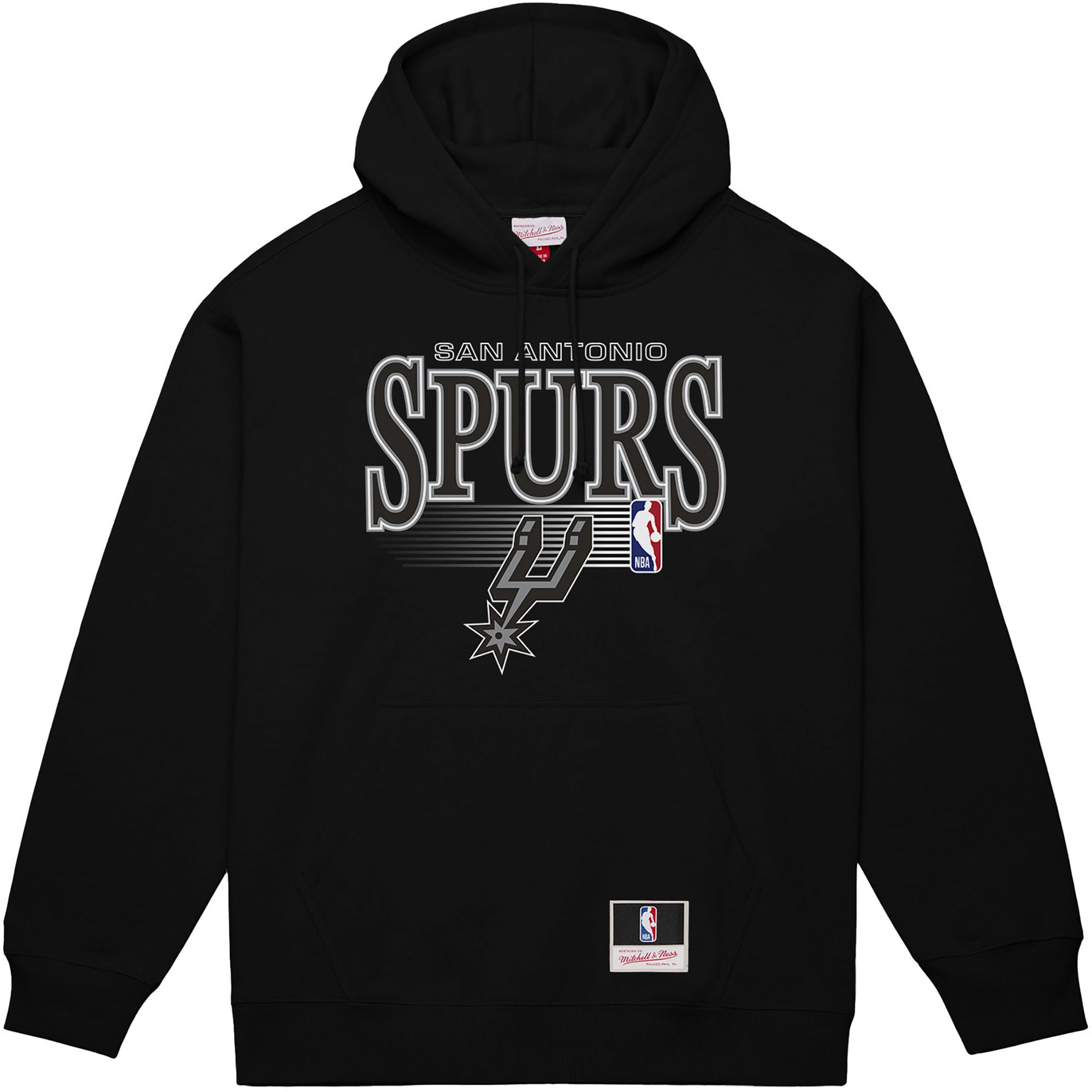 Mitchell & Ness Men's San Antonio Spurs Black Retro Logo Hoodie