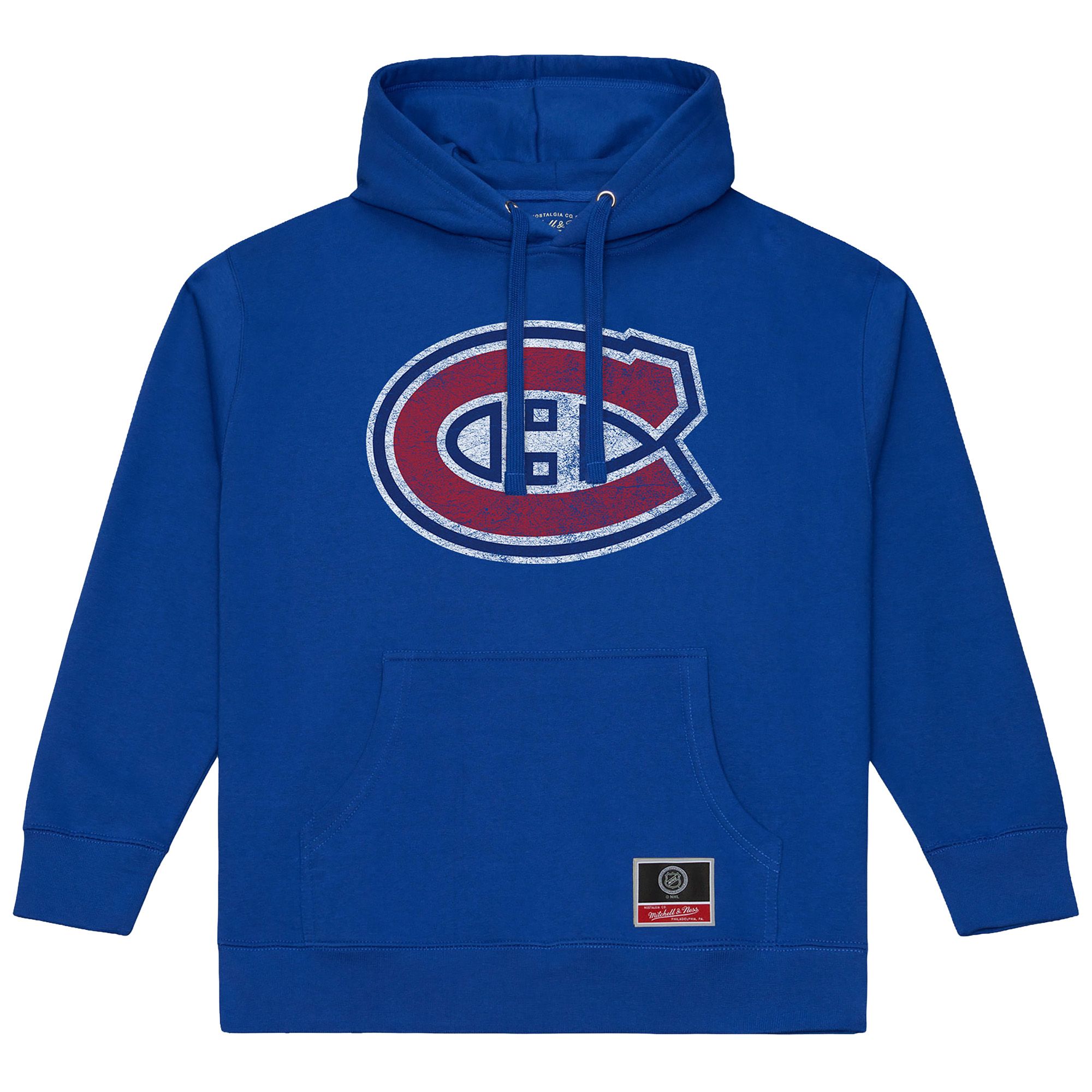 Mitchell &amp; Ness Men's Montreal Canadiens Royal Wordmark Hoodie