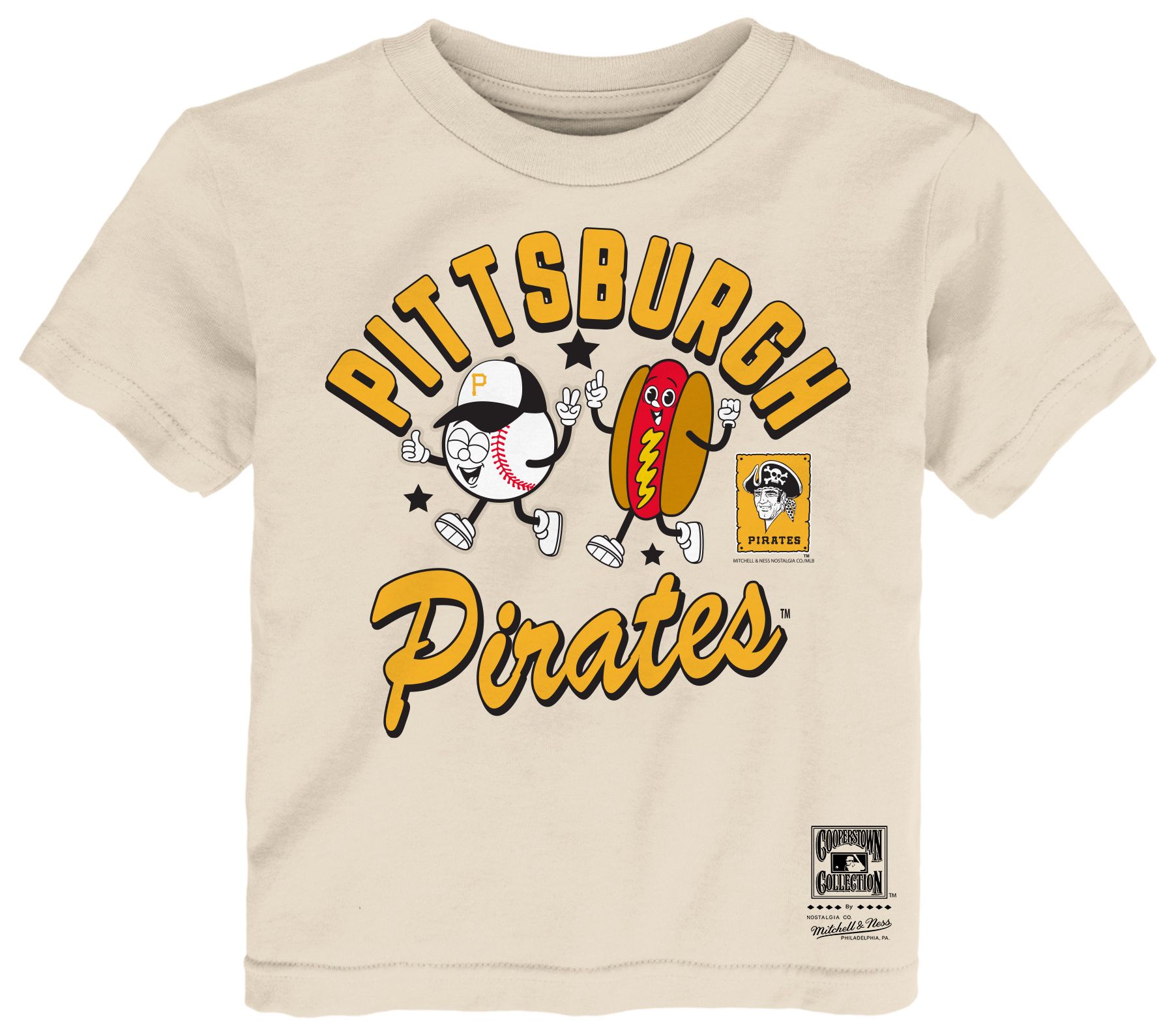 Mitchell & Ness Toddler Pittsburgh Pirates Tan Snack T-Shirt