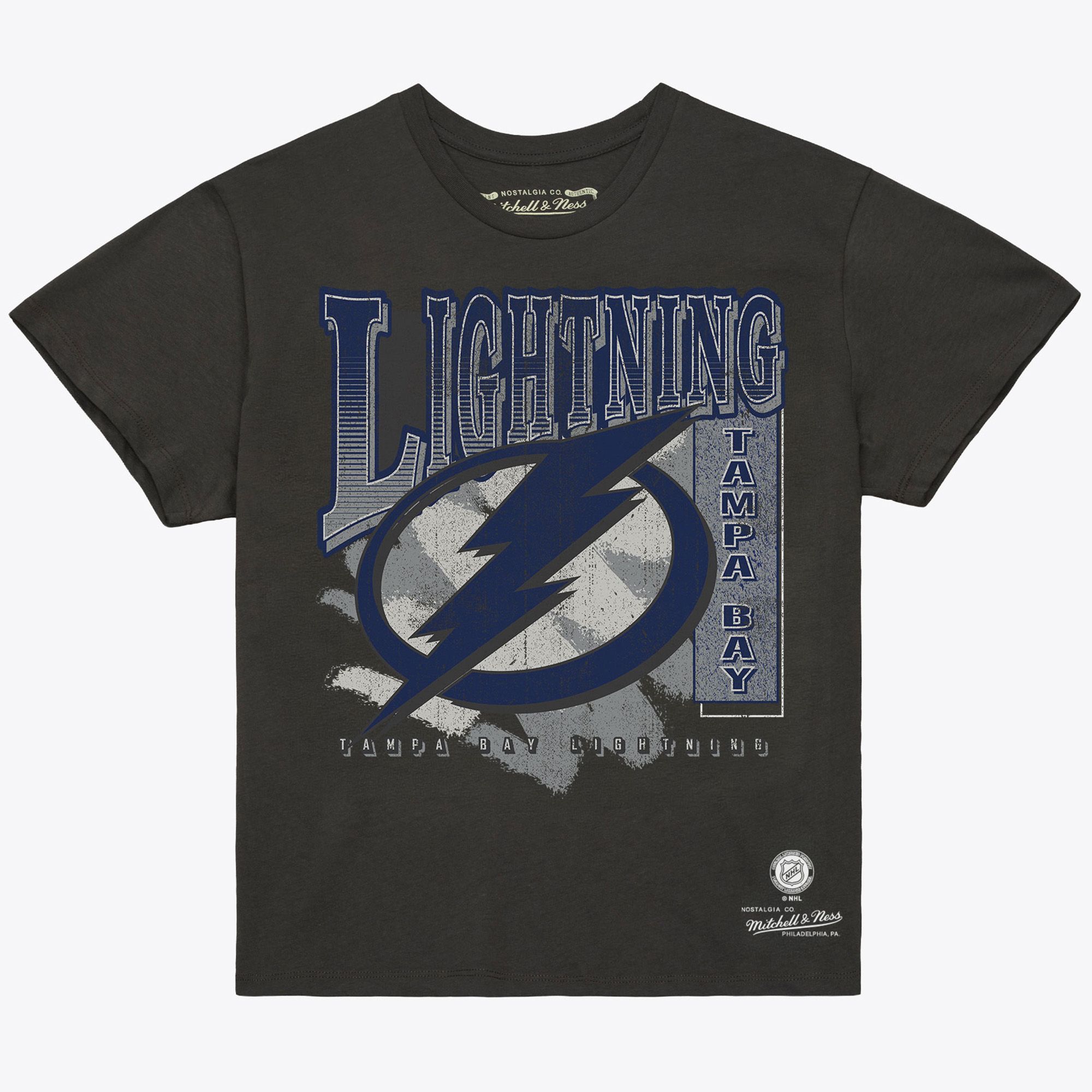 Mitchell &amp; Ness Women's Tampa Bay Lightning Vintage Black Choppy Ice T-Shirt