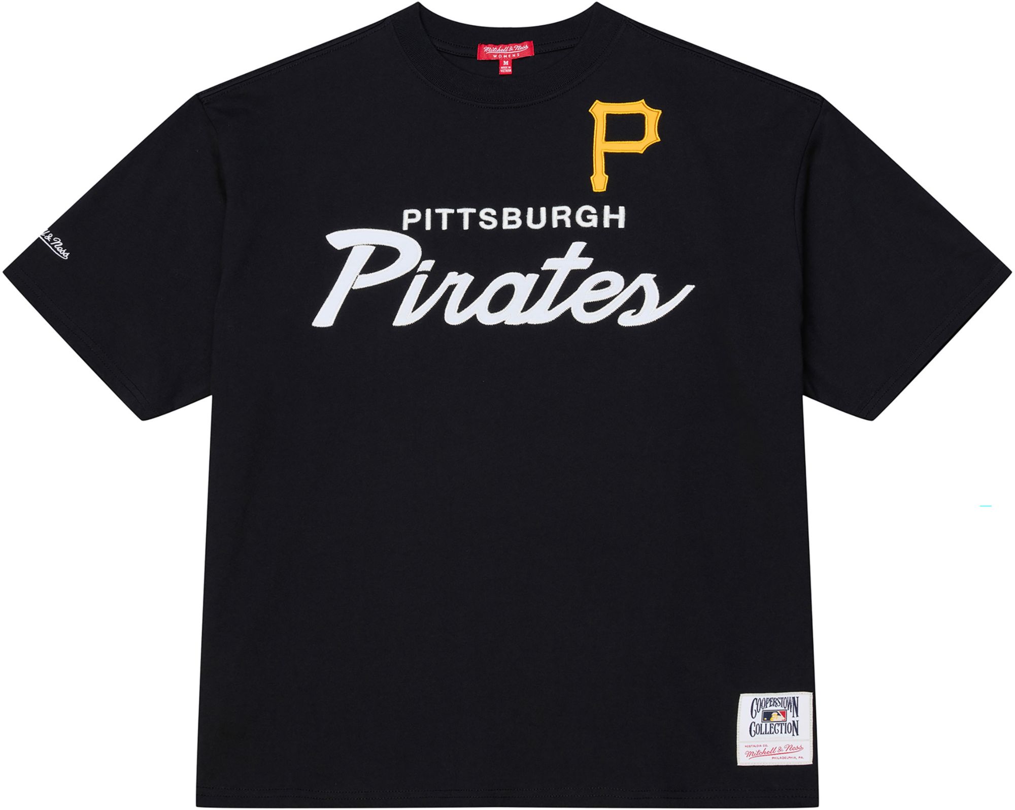 Mitchell & Ness Women's Pittsburgh Pirates Black Head Coach T-Shirt