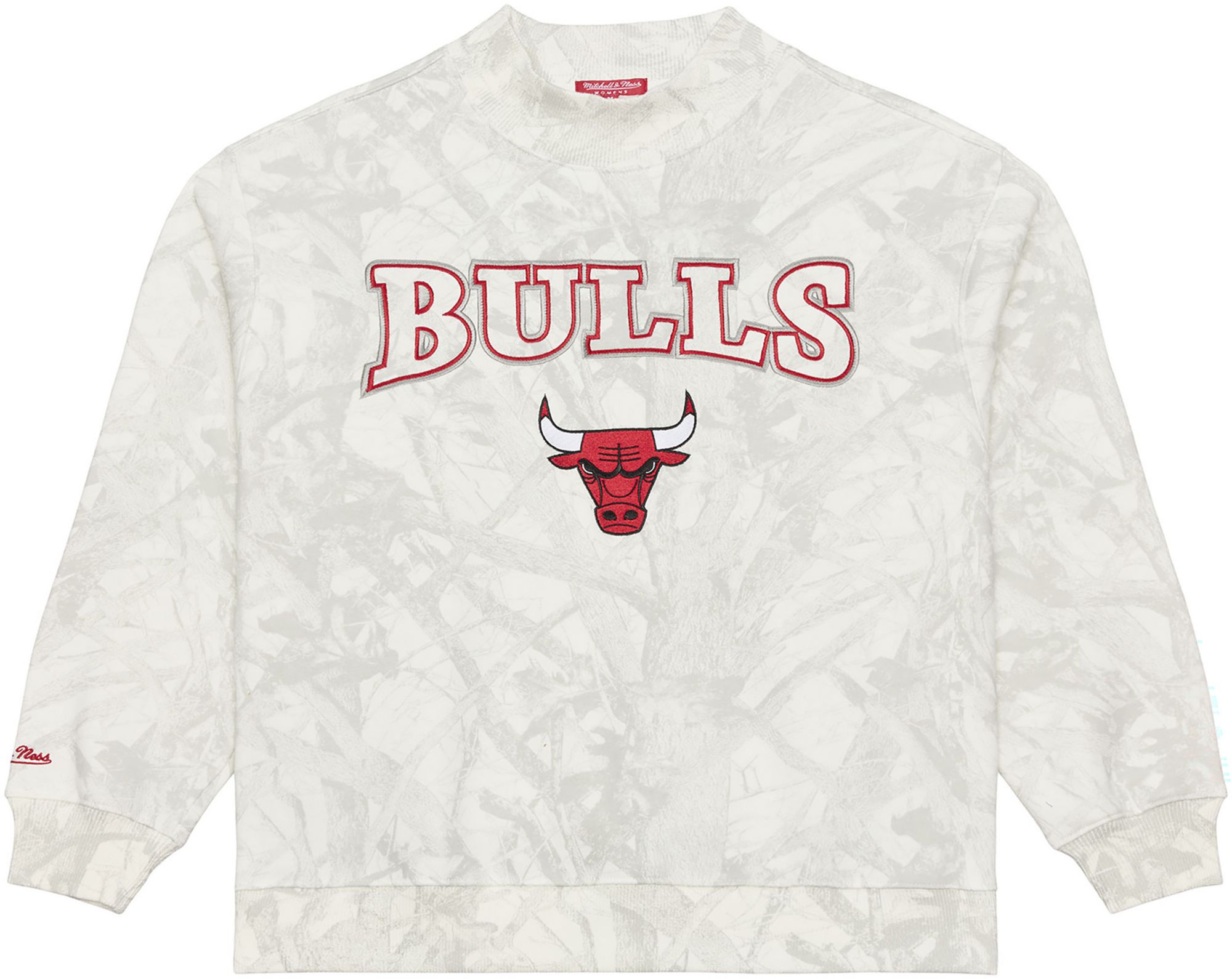 Mitchell & Ness Women's Chicago Bulls Camo Mock Neck Sweatshirt