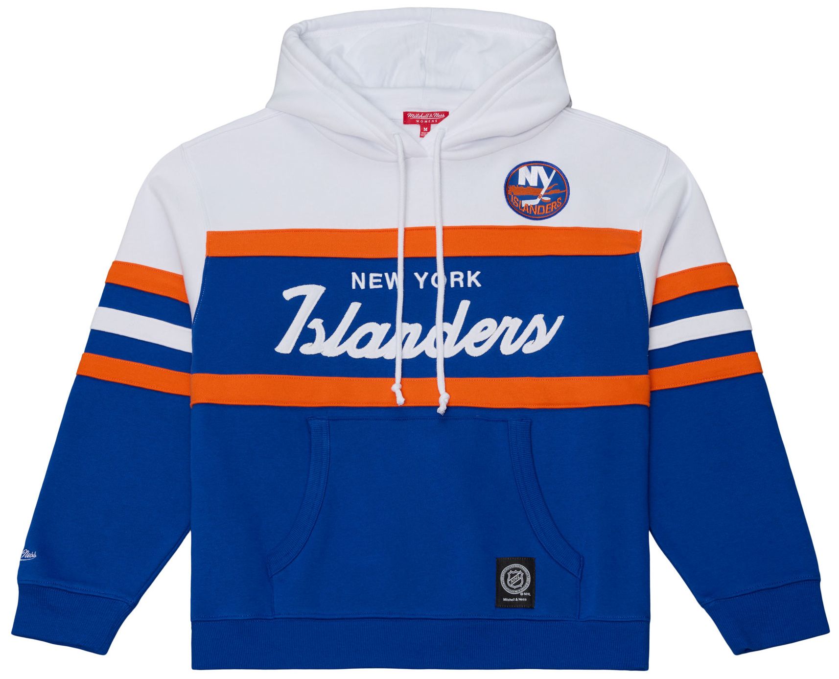 Mitchell & Ness Women's New York Islanders Head Coach Hoodie, XL, Blue