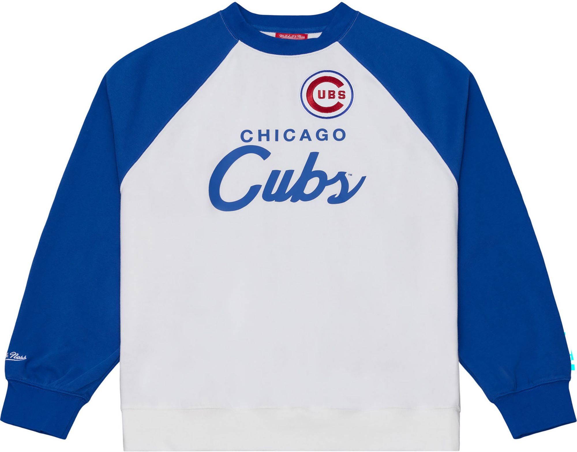Mitchell & Ness Women's Chicago Cubs Raglan Crewneck Sweatshirt
