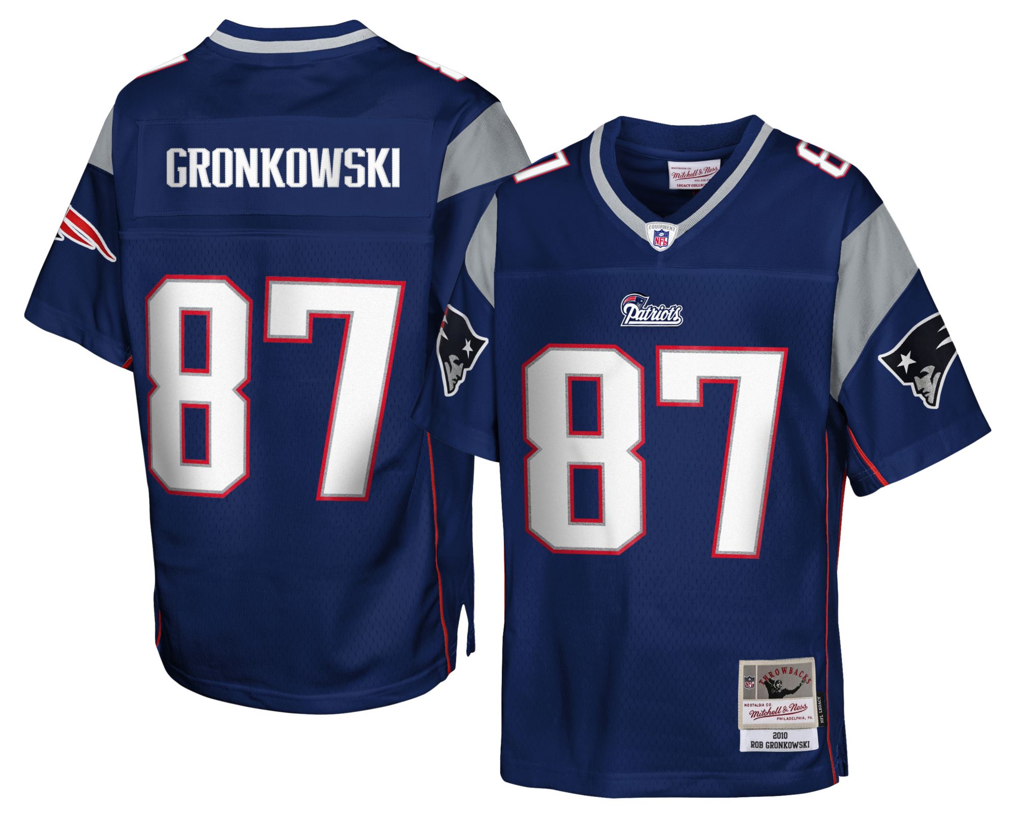 Mitchell & Ness Youth New England Patriots Navy Ron Gronkowski #87 Jersey