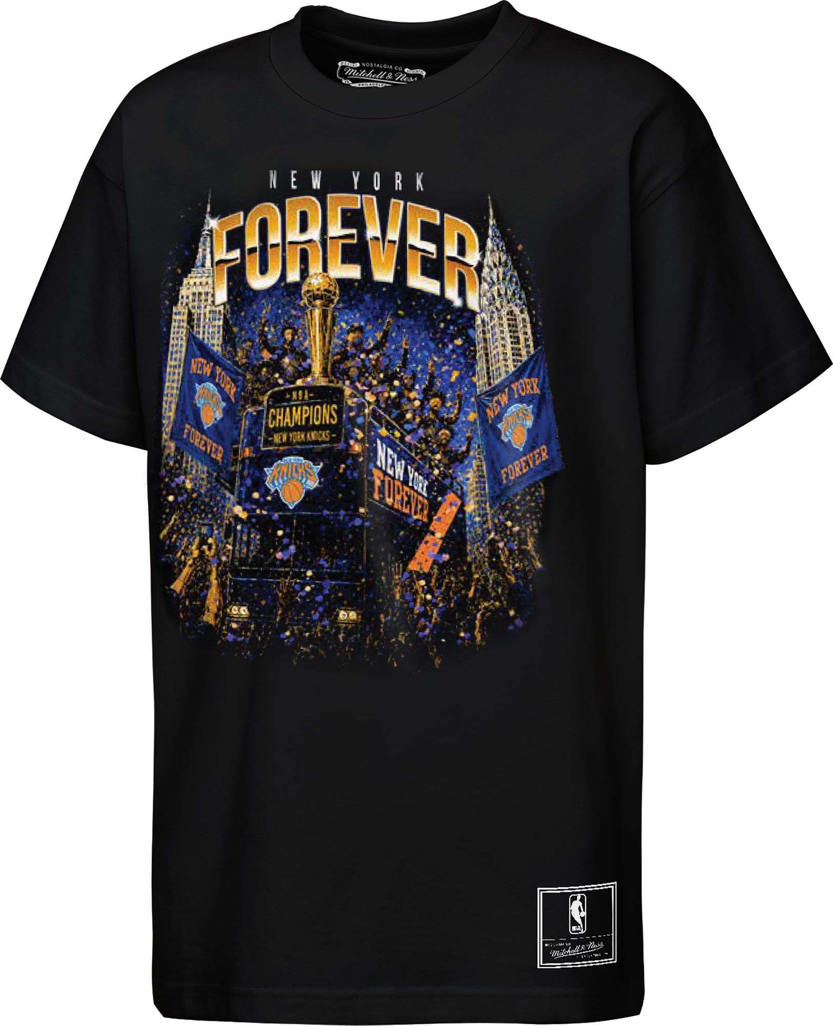 Mitchell & Ness Youth 2026 NBA Champions New York Knicks Parade T-Shirt