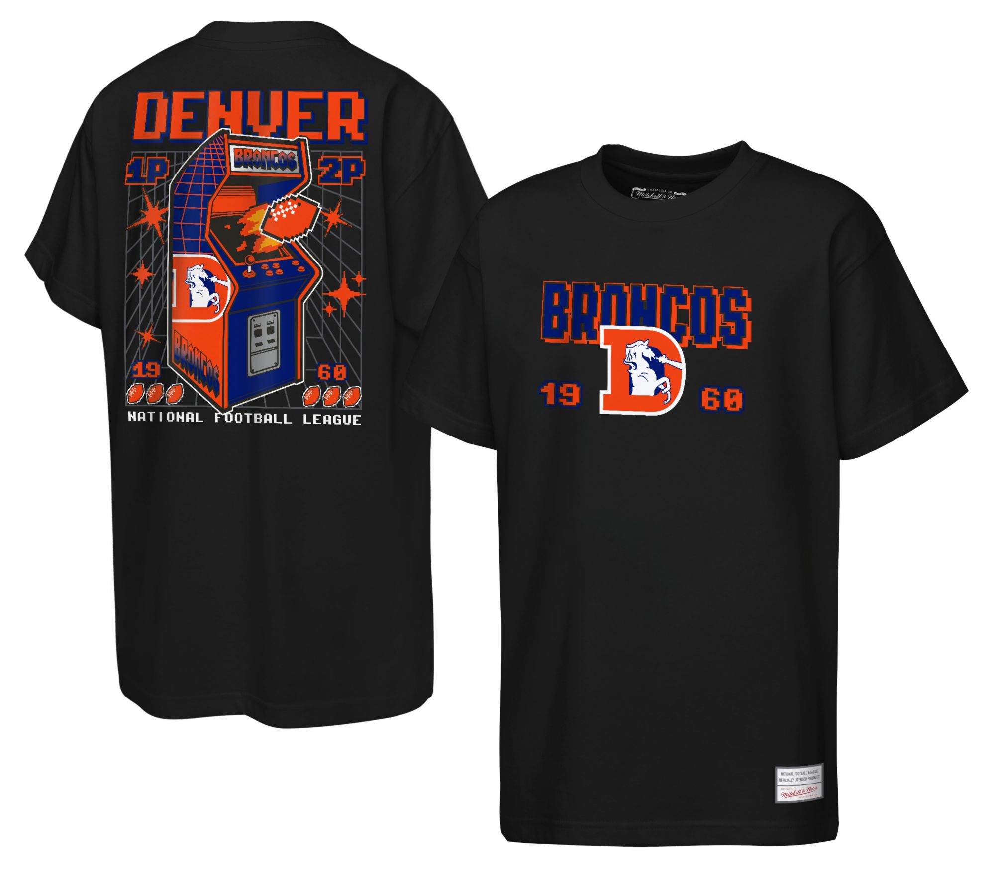 Mitchell &amp; Ness Youth Denver Broncos Black Arcade T-Shirt
