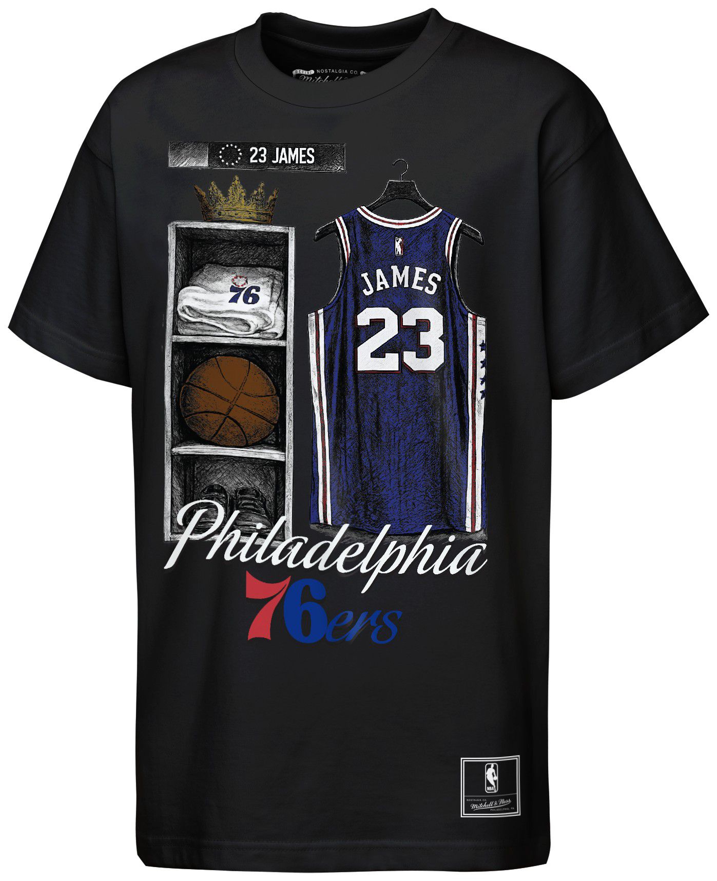 Mitchell & Ness Youth Philadelphia 76ers LeBron James LKR T-Shirt