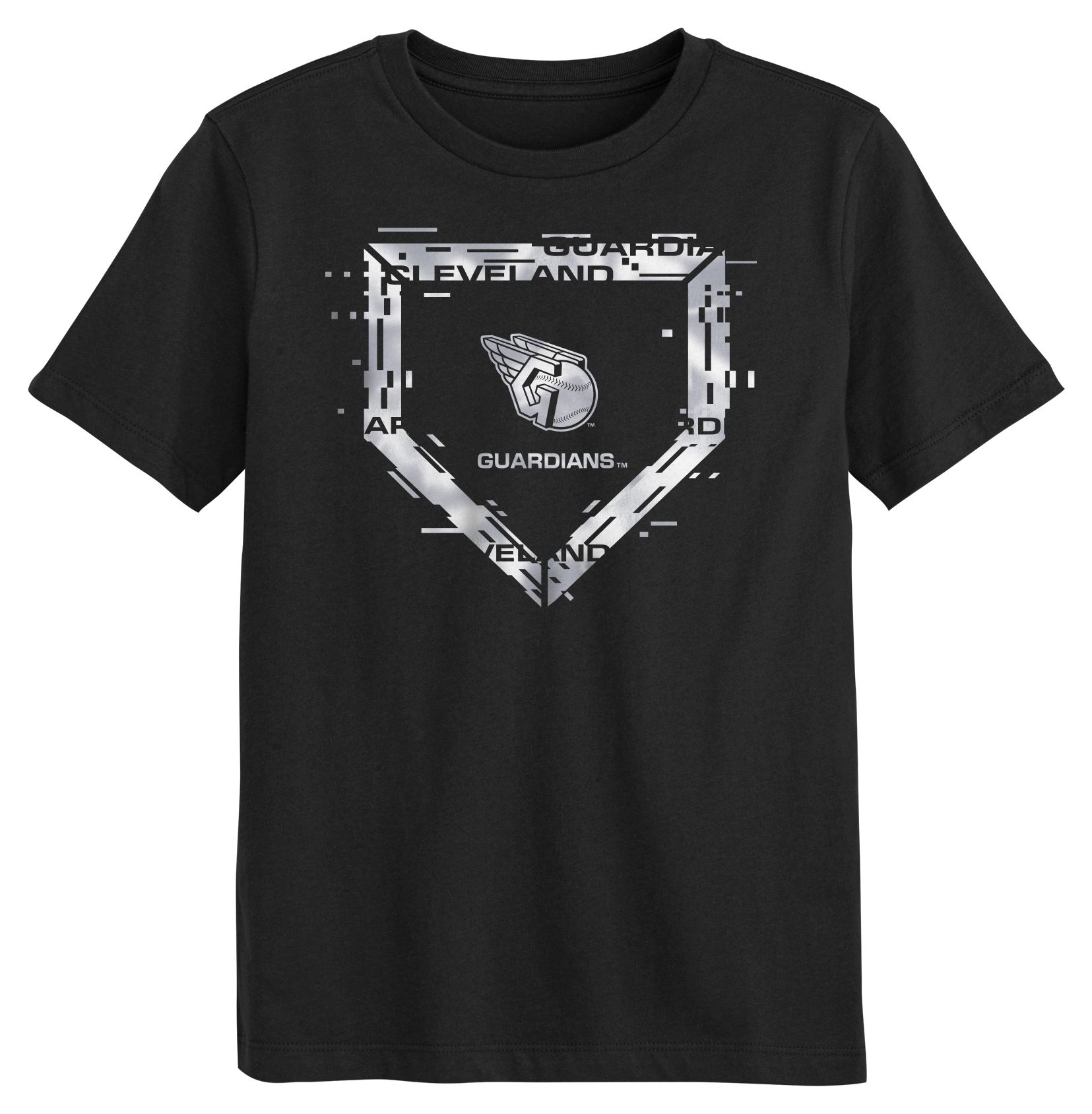 MLB Team Apparel Boys' Cleveland Guardians Black Bold Teammate T-Shirt