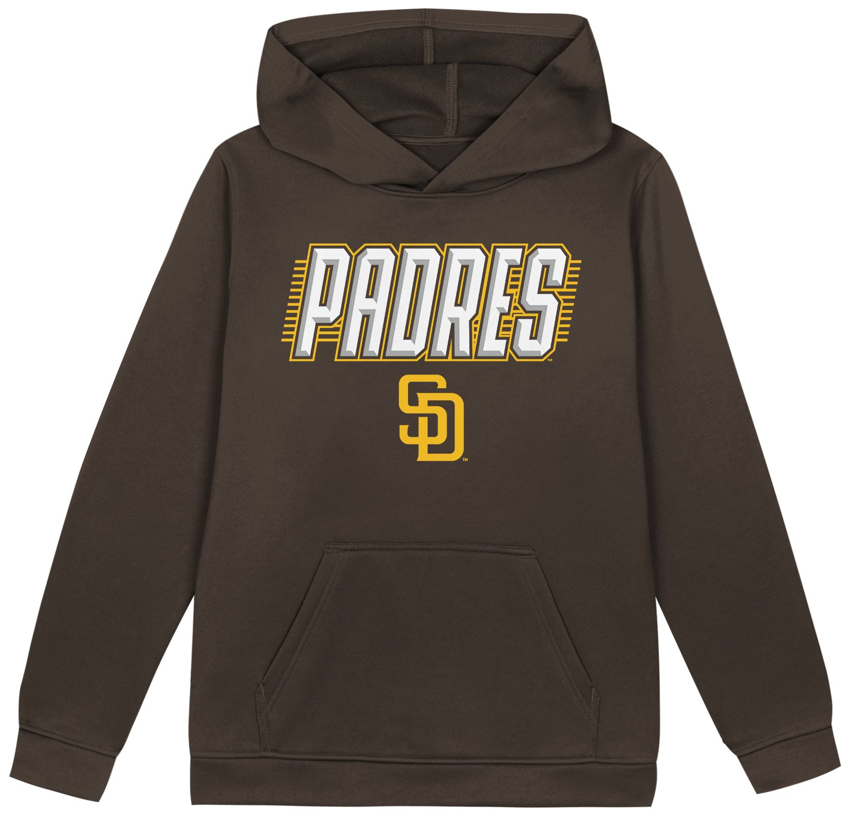 MLB Team Apparel Boys' San Diego Padres Sack Party Hoodie