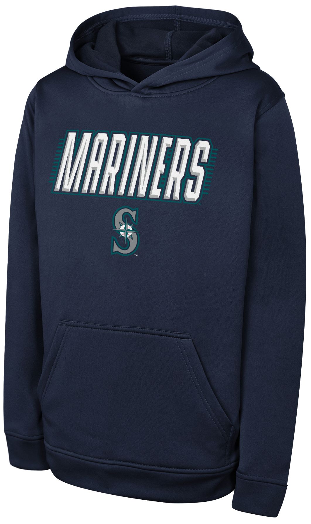 MLB Team Apparel Youth Seattle Mariners Sack Party Hoodie