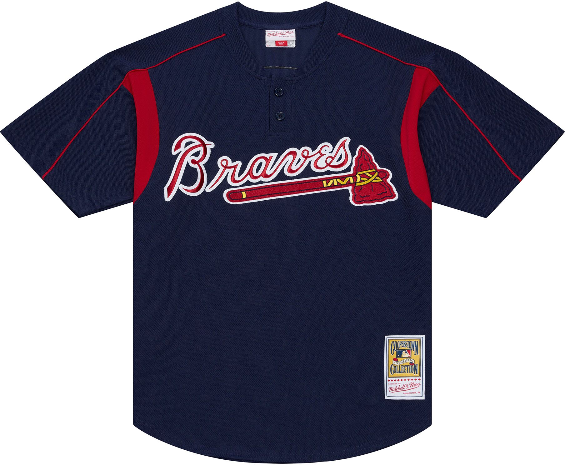 Mitchell & Ness Men's Atlanta Braves Andruw Jones #25 Navy Mesh Jersey