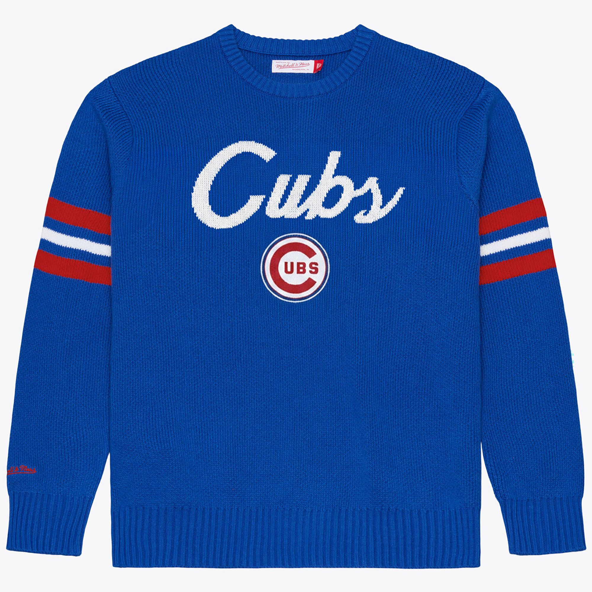 Mitchell &amp; Ness Men's Chicago Cubs Royal Head Coach Sweater