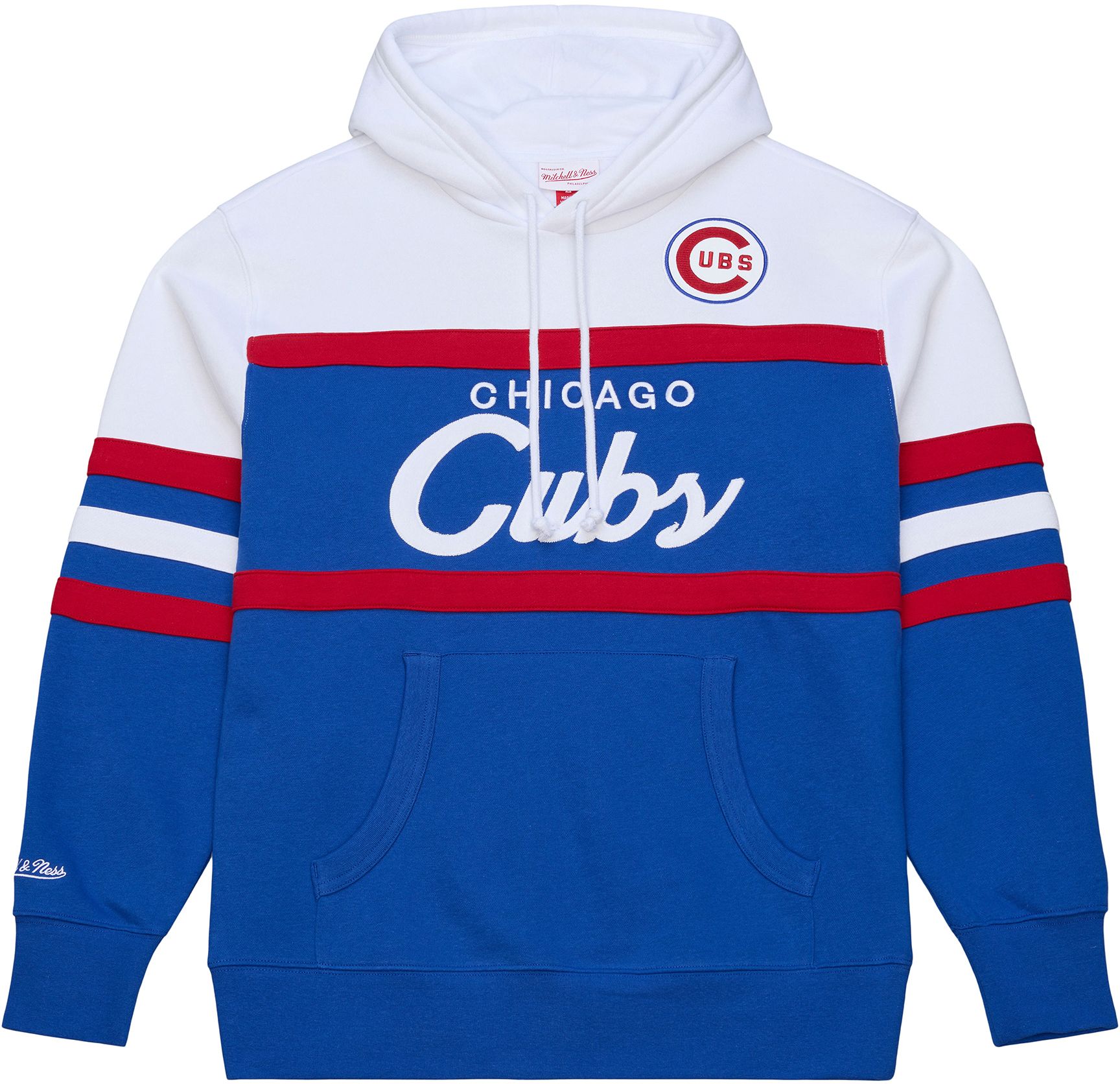 Mitchell &amp; Ness Men's Chicago Cubs Royal Head Coach Hoodie