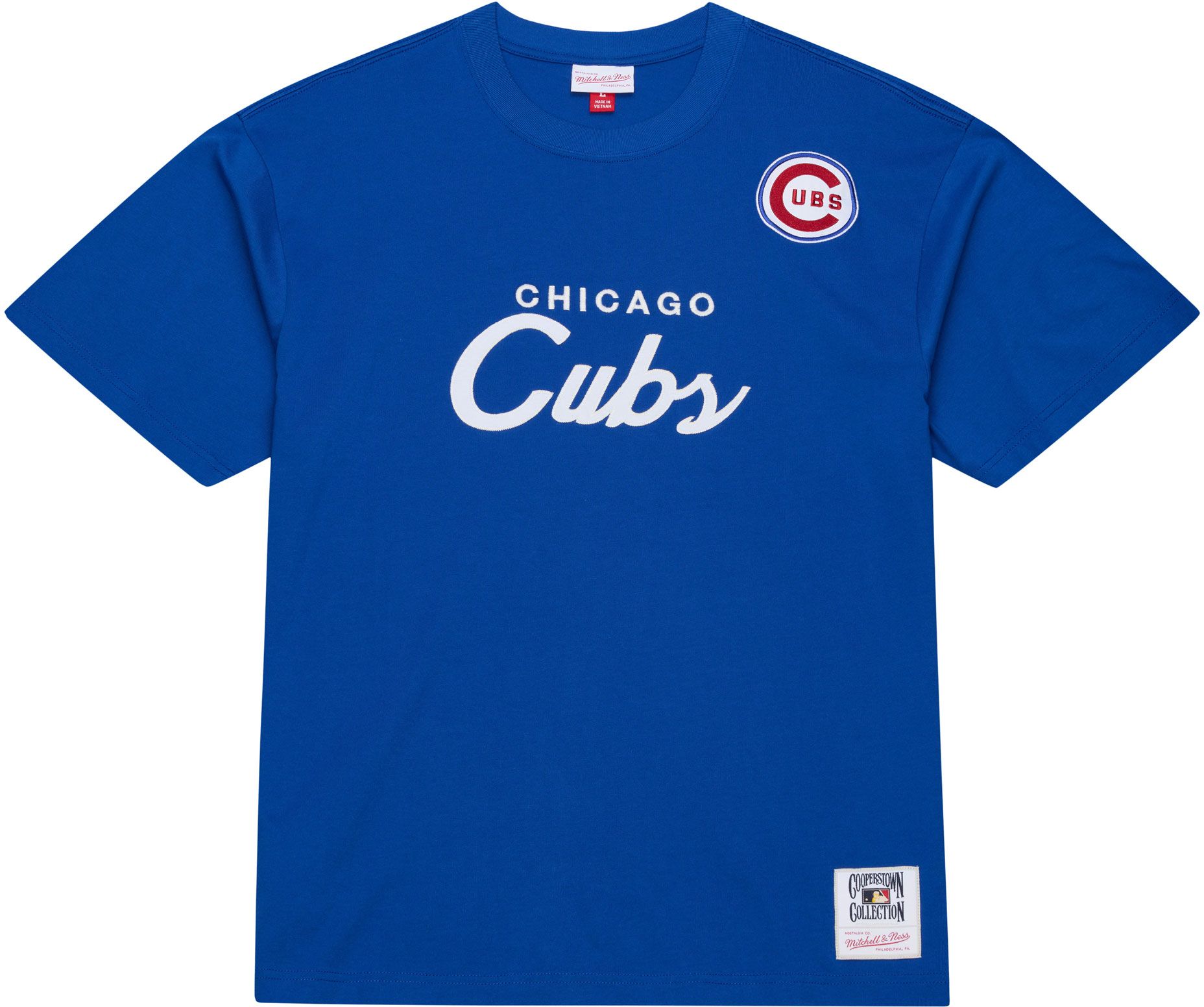 Mitchell &amp; Ness Men's Chicago Cubs Royal Head Coach T-Shirt