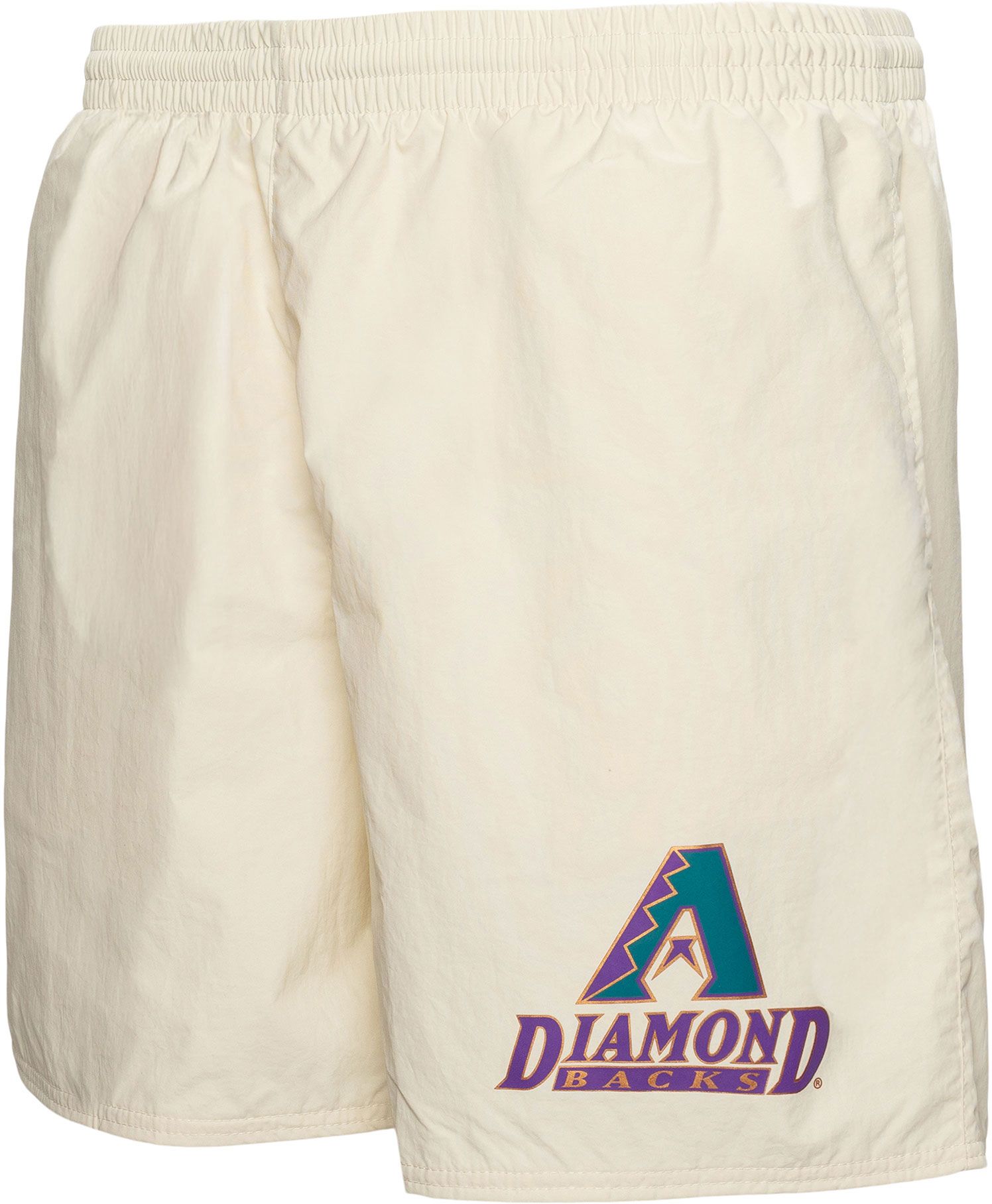 Mitchell & Ness Men's Arizona Diamondbacks Cream 7" Heritage Woven Shorts