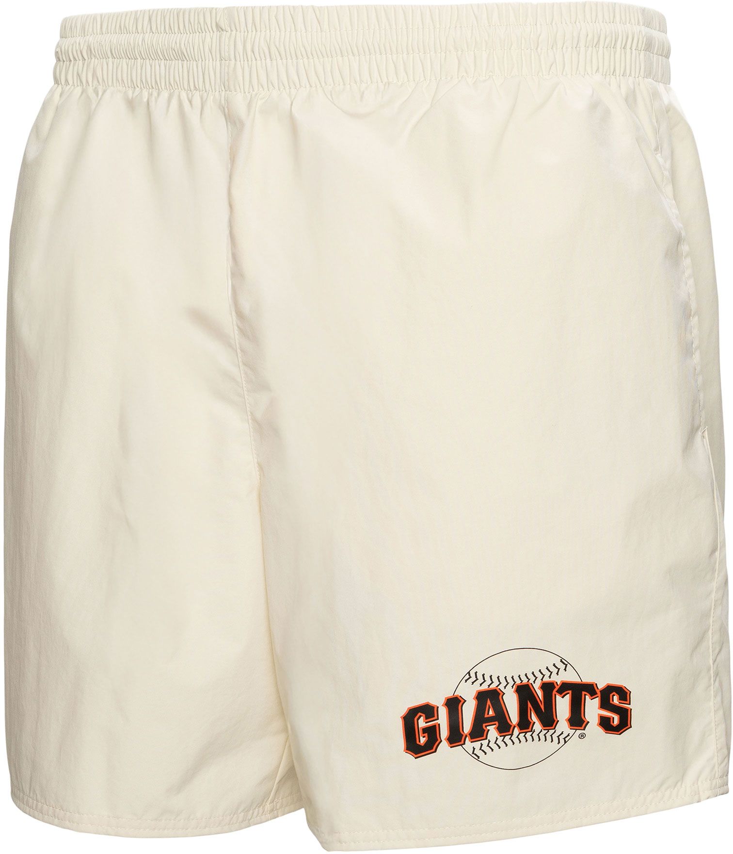 Mitchell & Ness Men's San Francisco Giants Cream 7" Heritage Woven Shorts