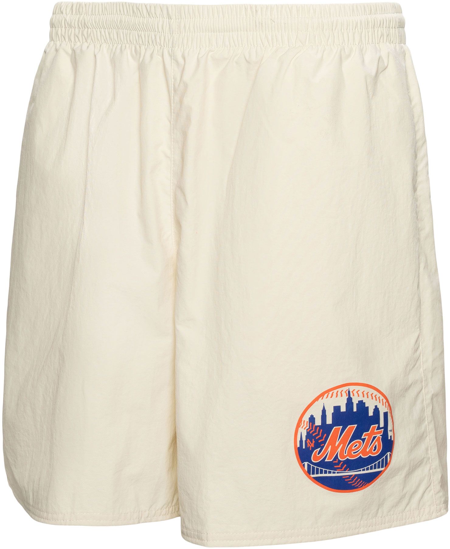 Mitchell & Ness Men's New York Mets Cream 7" Heritage Woven Shorts