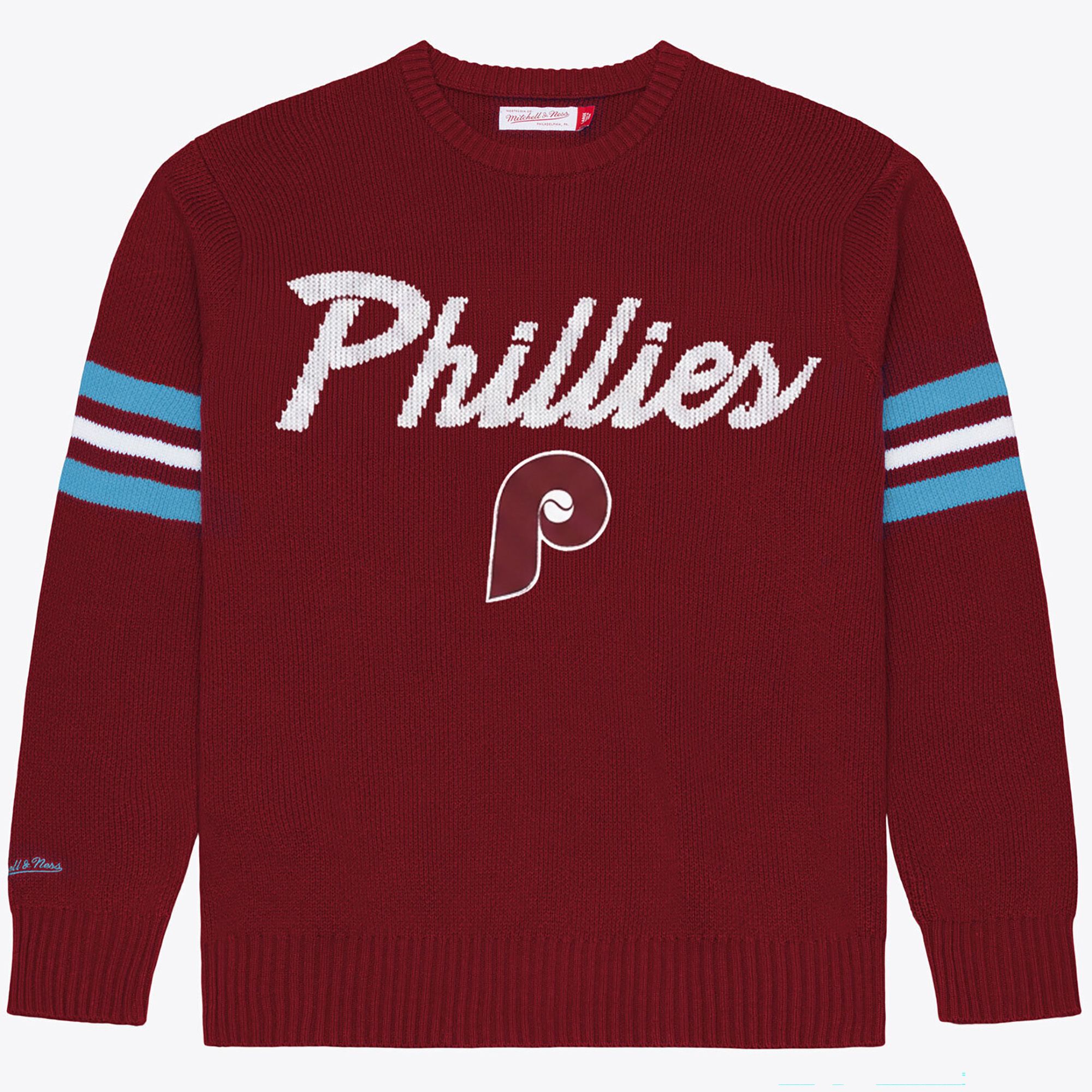 Mitchell &amp; Ness Men's Philadelphia Phillies Red Head Coach Sweater