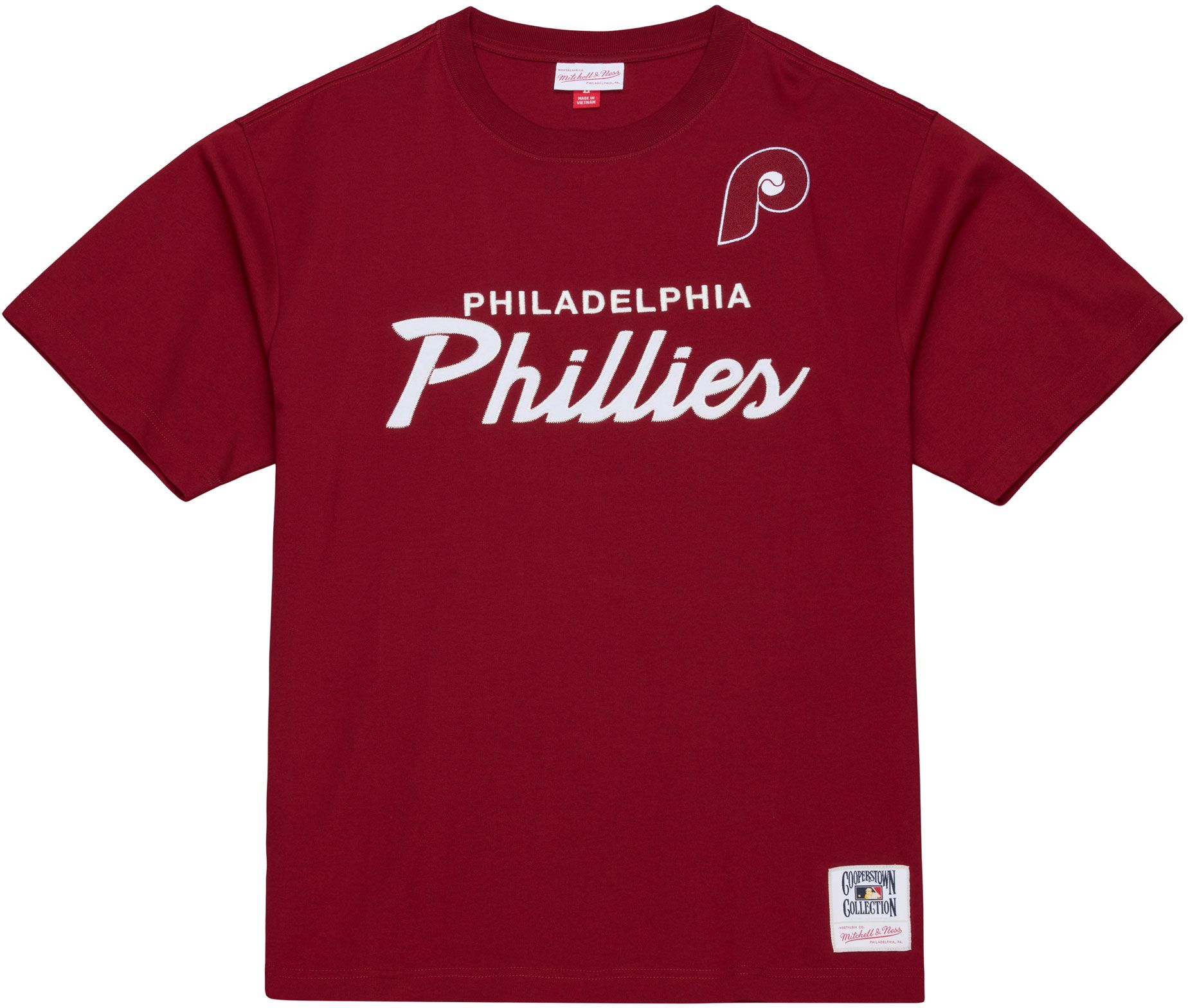 Mitchell &amp; Ness Men's Philadelphia Phillies Red Head Coach T-Shirt