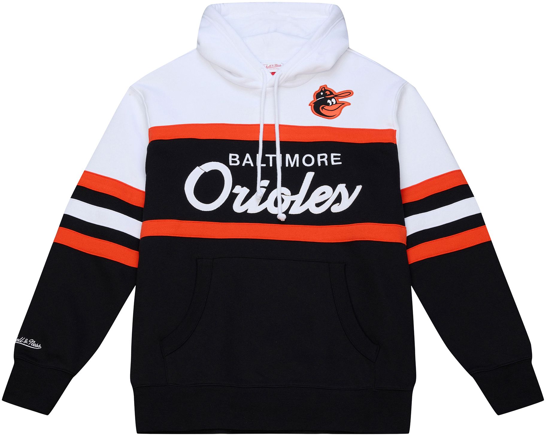 Mitchell &amp; Ness Men's Baltimore Orioles Black Head Coach Hoodie