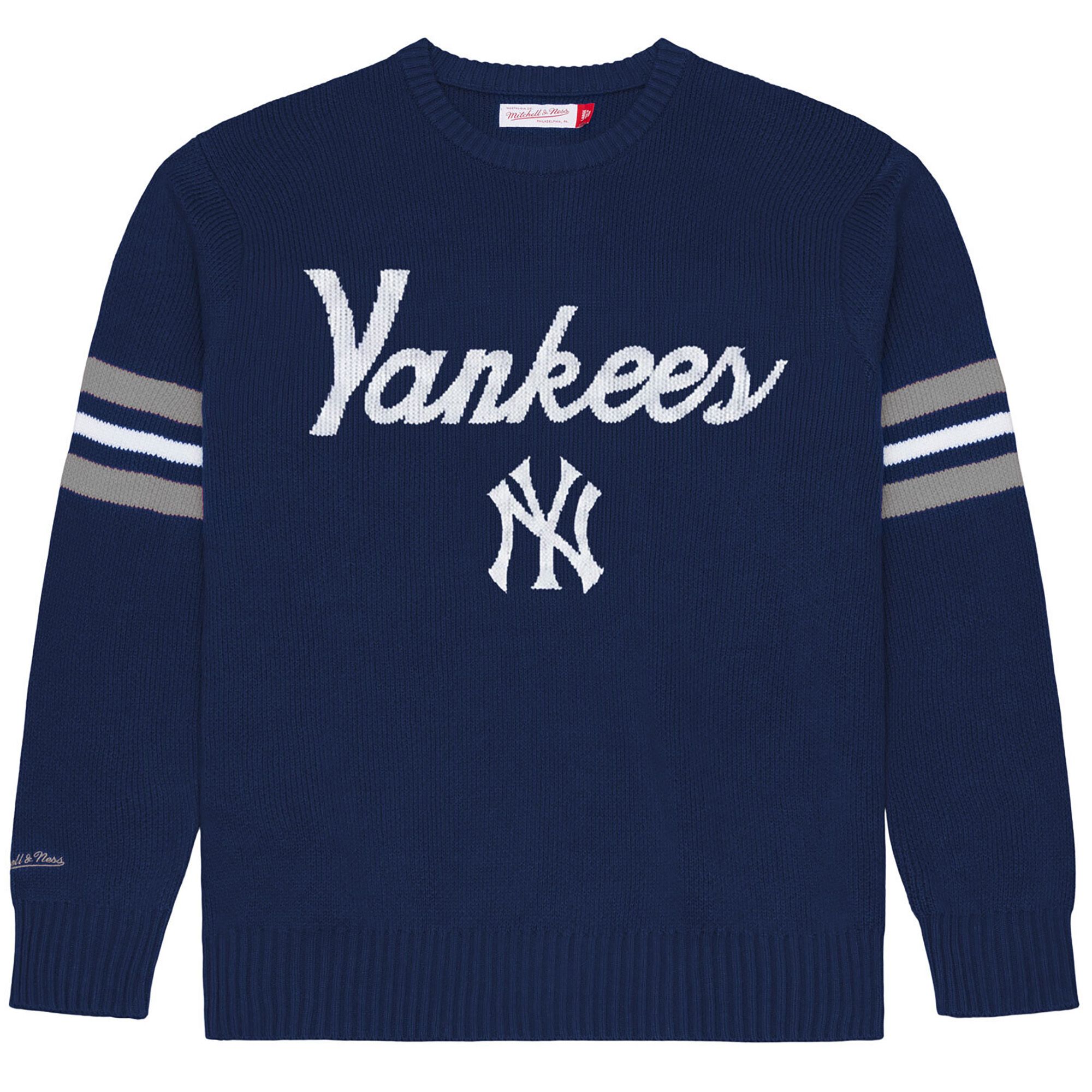 Mitchell &amp; Ness Men's New York Yankees Navy Head Coach Sweater