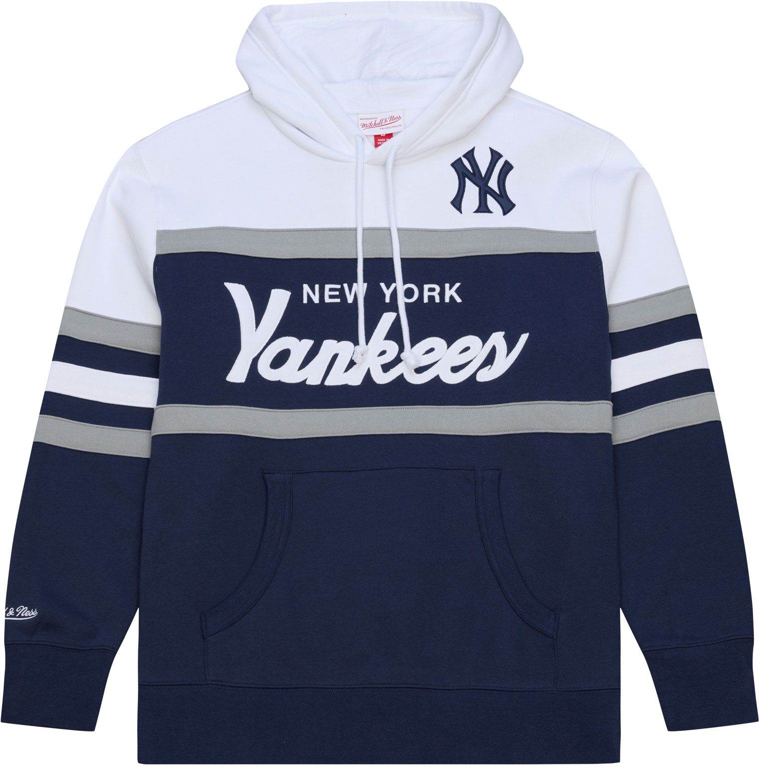 Mitchell &amp; Ness Men's New York Yankees Navy Head Coach Hoodie