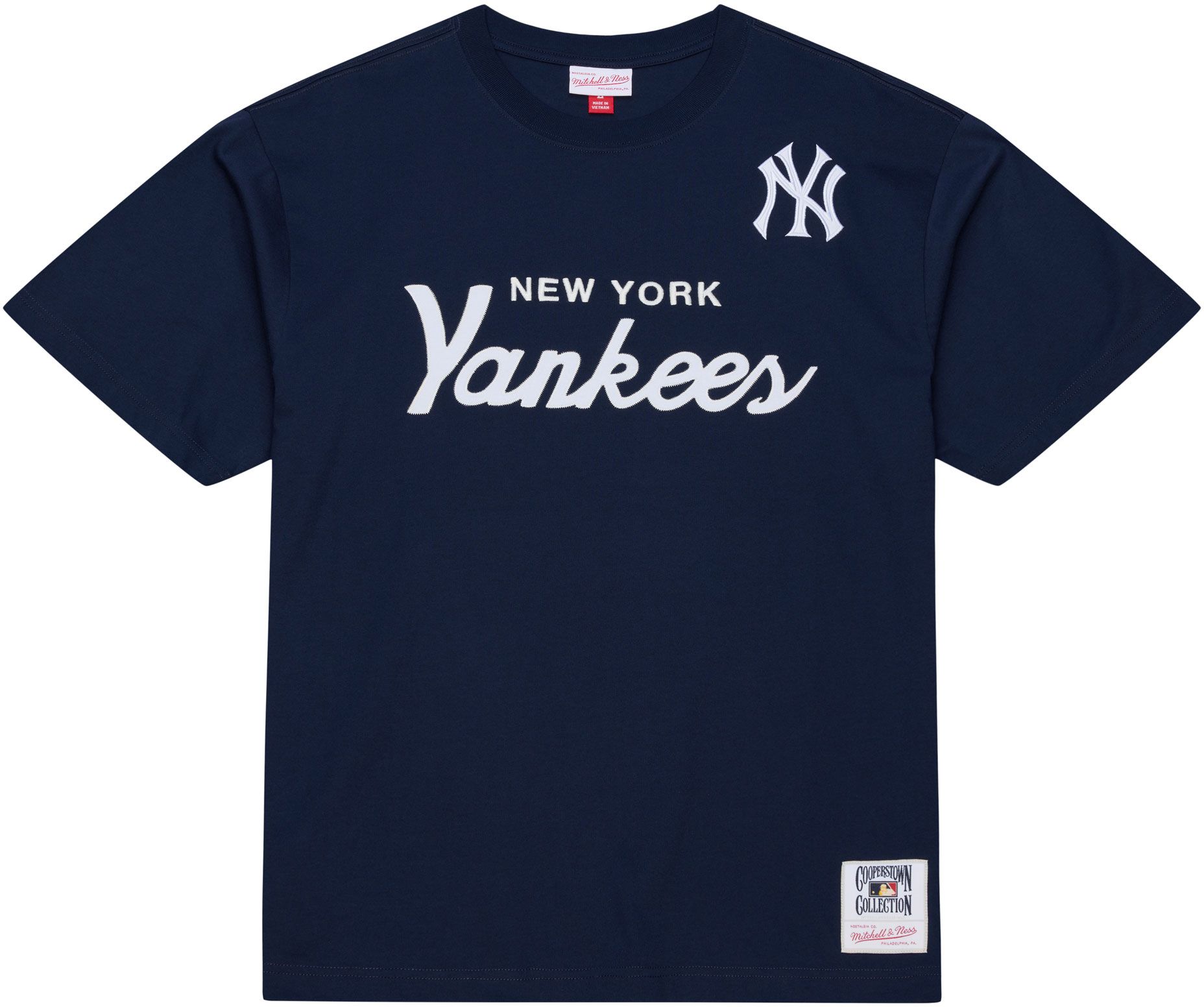 Mitchell &amp; Ness Men's New York Yankees Navy Head Coach T-Shirt